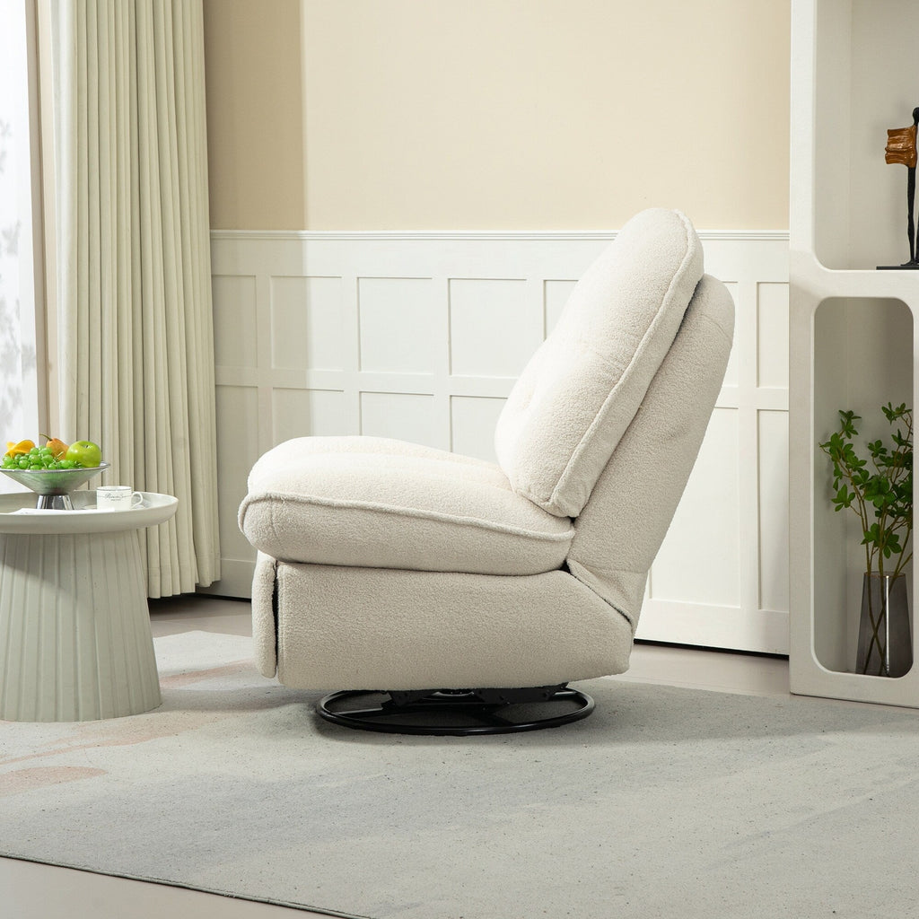 Lot de 2 chaises de salon inclinables pivotantes à 360 degrés et réglables.