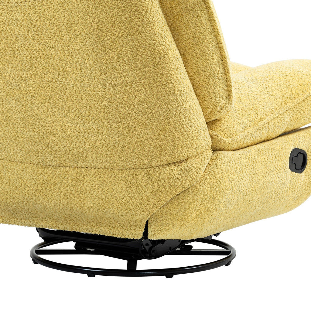 Lot de 2 chaises de salon inclinables pivotantes à 360 degrés et réglables.