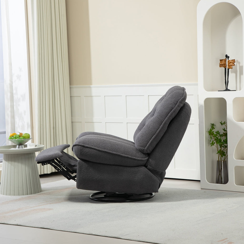 Lot de 2 chaises de salon inclinables pivotantes à 360 degrés et réglables.