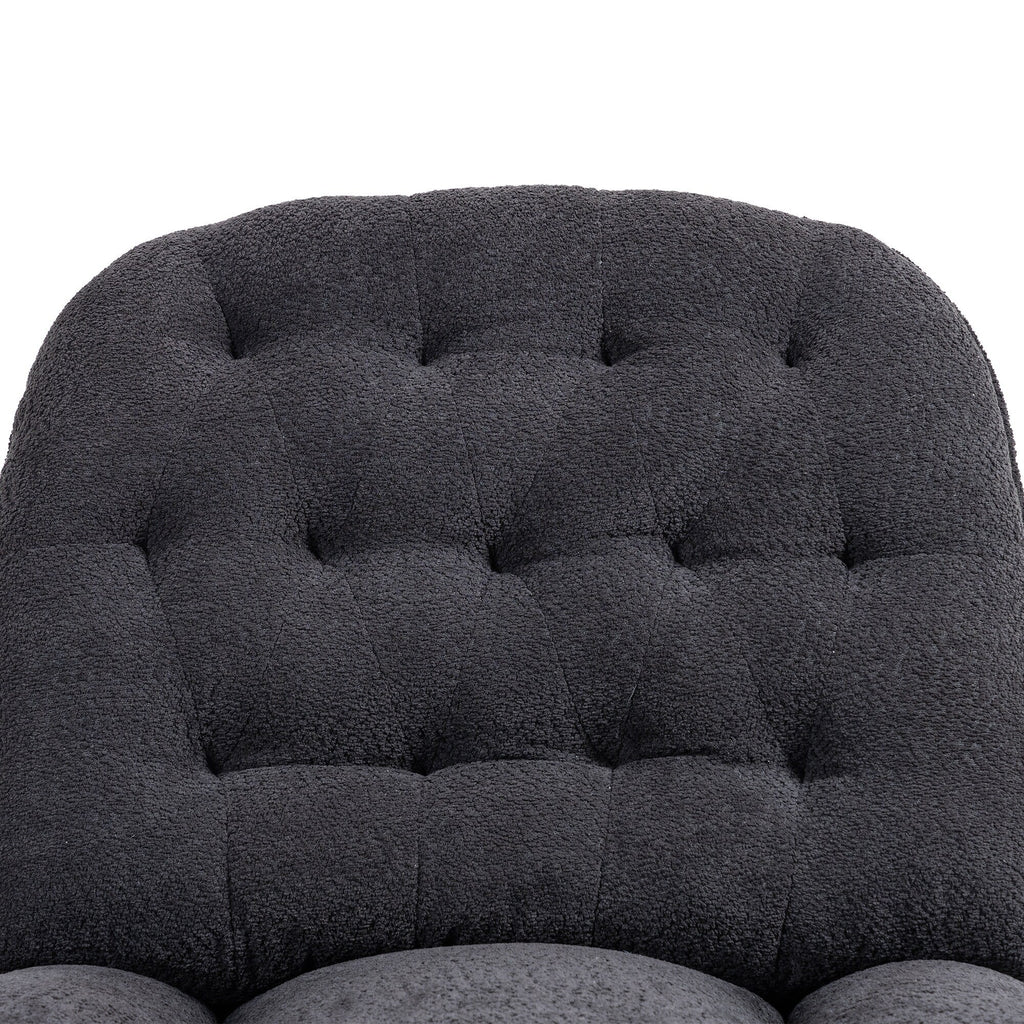 Lot de 2 chaises de salon inclinables pivotantes à 360 degrés et réglables.