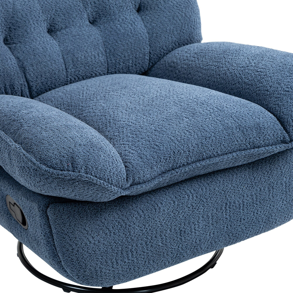 Lot de 2 chaises de salon inclinables pivotantes à 360 degrés et réglables.