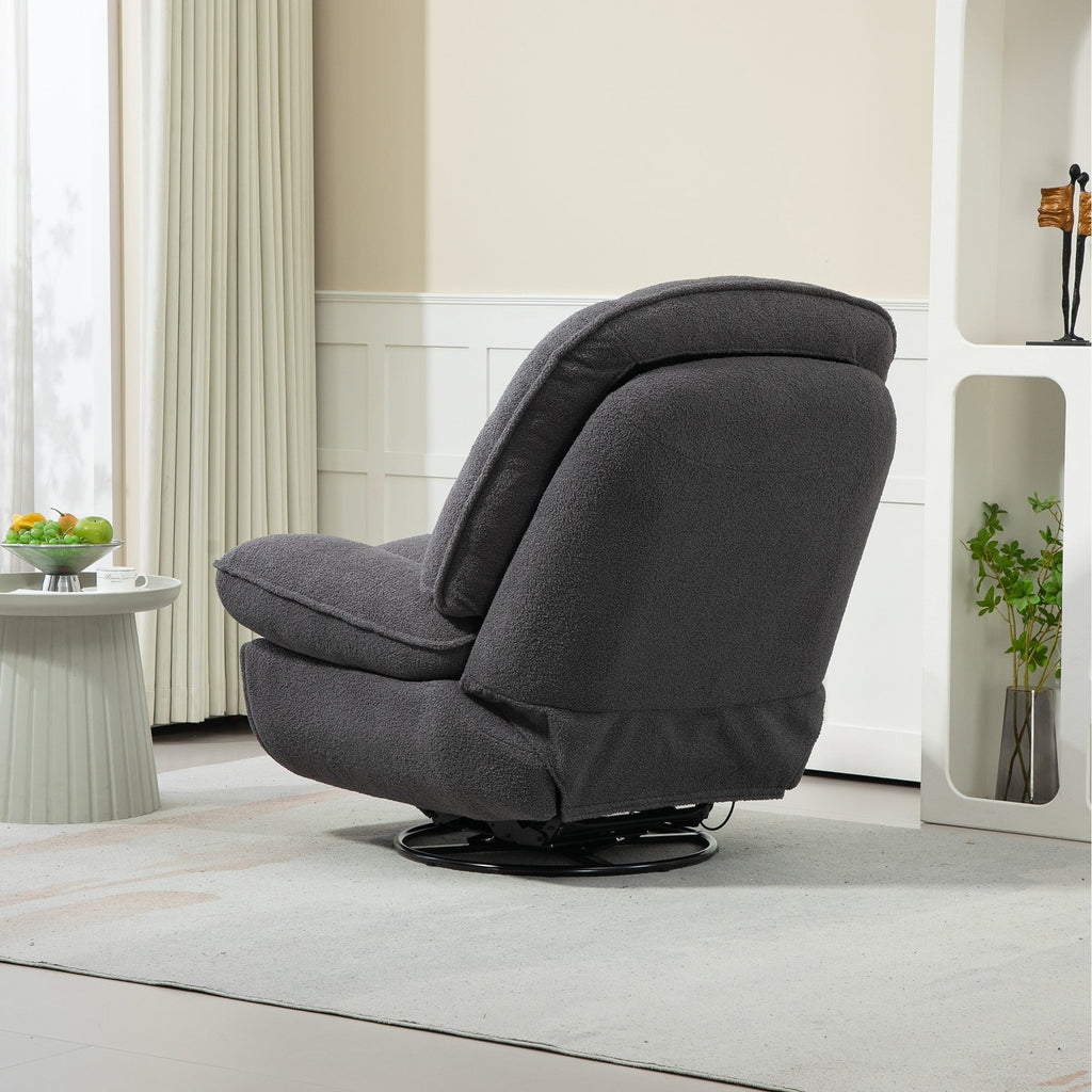 Lot de 2 chaises de salon inclinables pivotantes à 360 degrés et réglables.