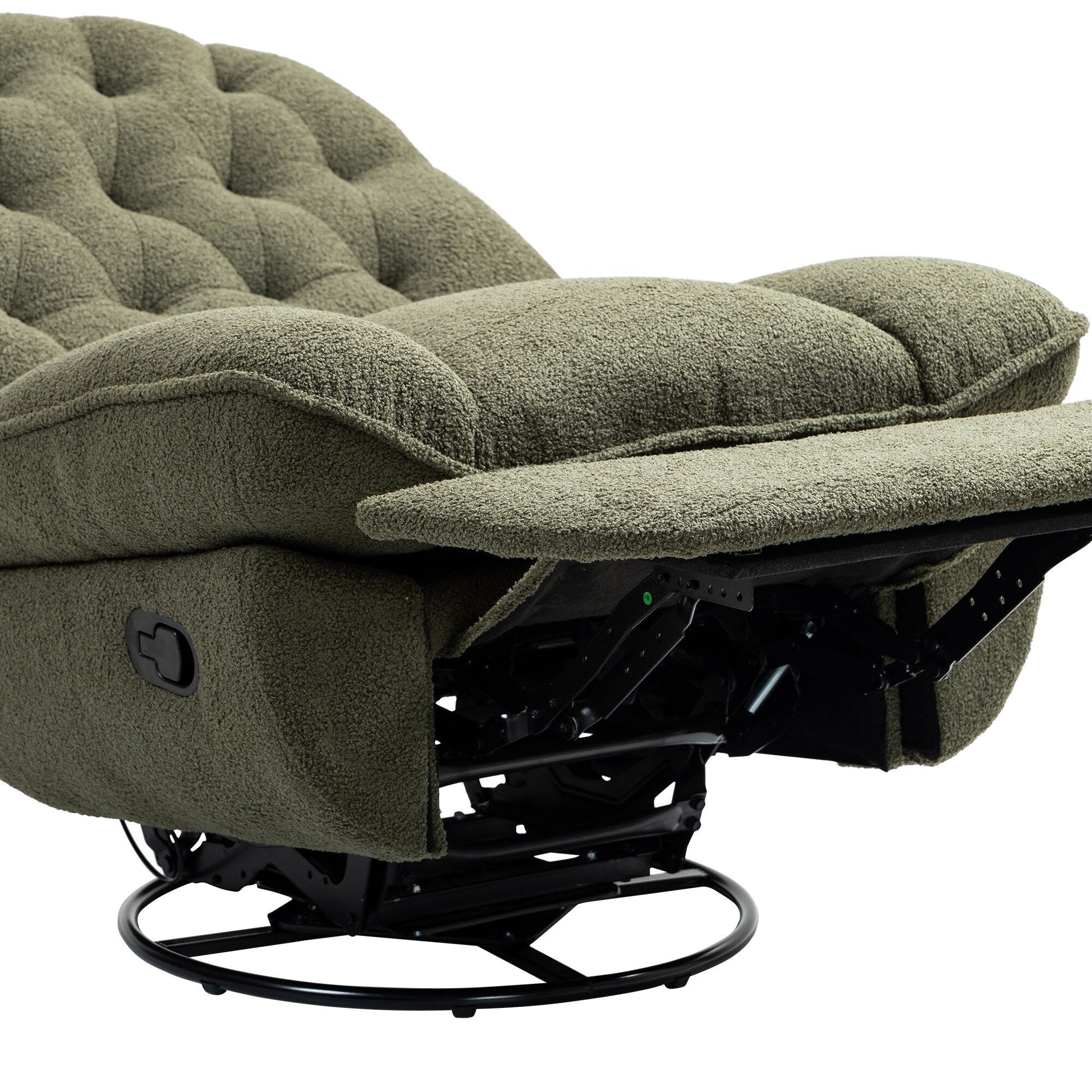 Lot de 2 chaises de salon inclinables pivotantes à 360 degrés et réglables.