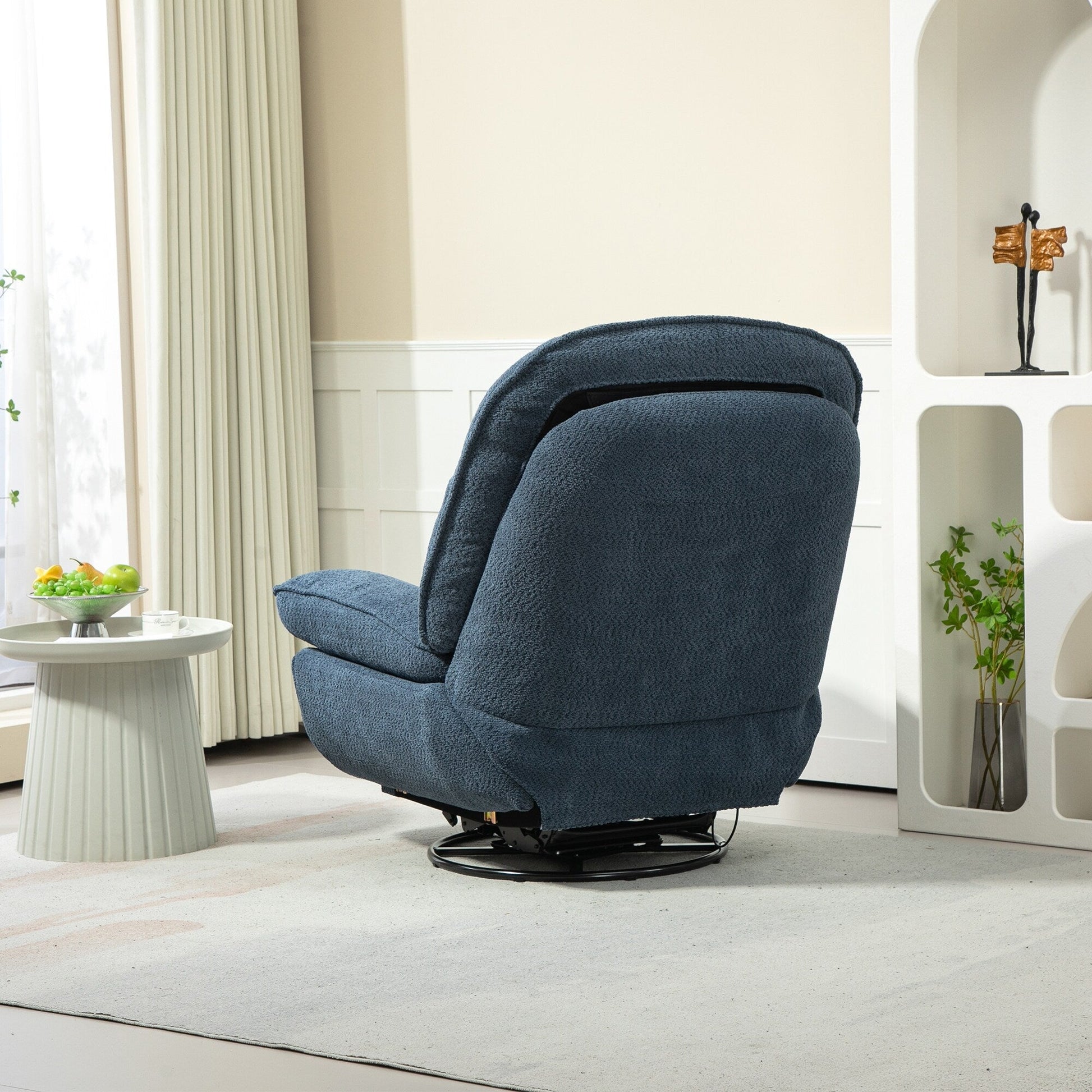 Lot de 2 chaises de salon inclinables pivotantes à 360 degrés et réglables.