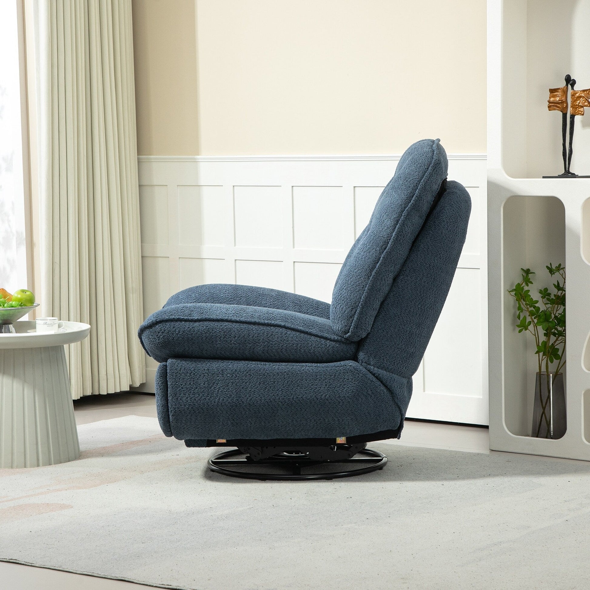 Lot de 2 chaises de salon inclinables pivotantes à 360 degrés et réglables.