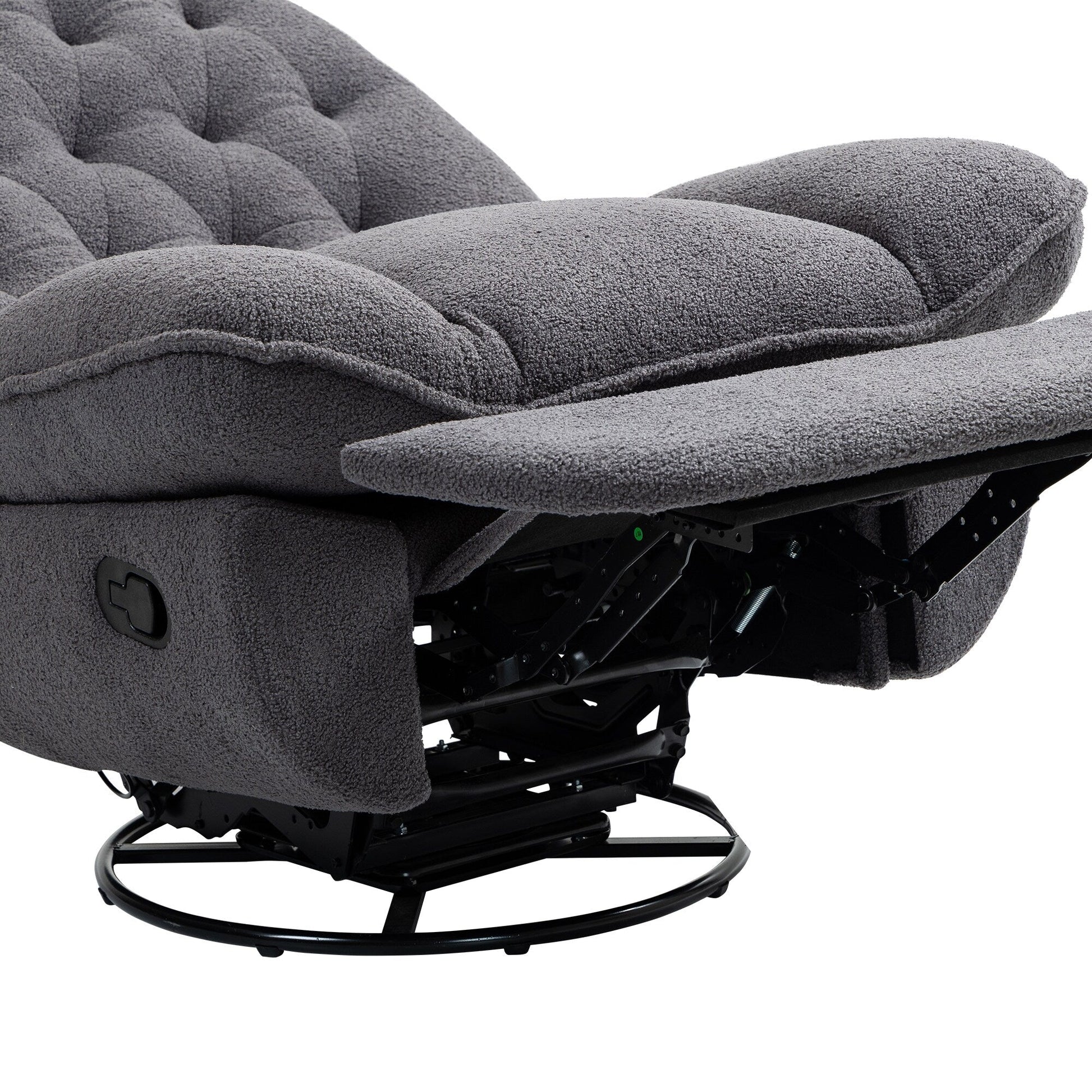Lot de 2 chaises de salon inclinables pivotantes à 360 degrés et réglables.