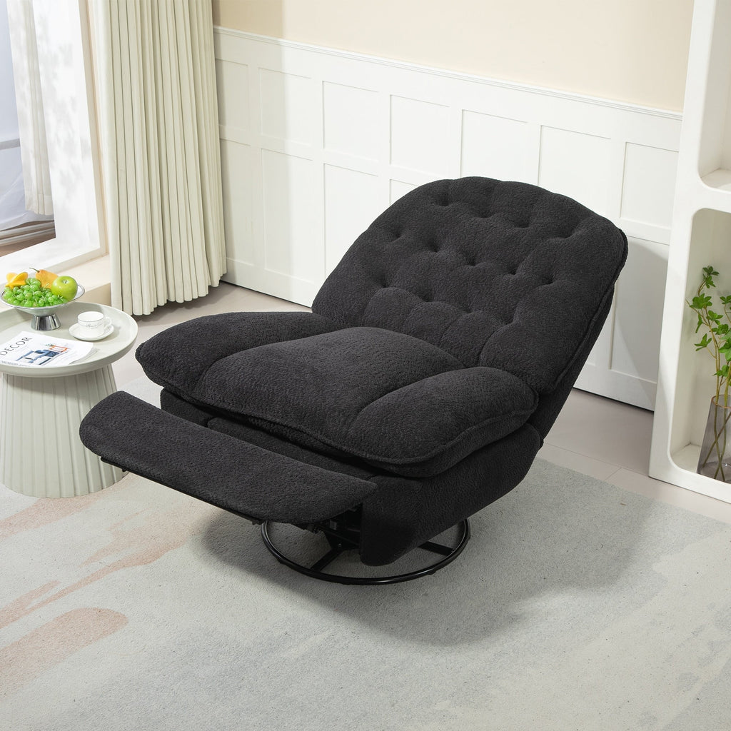 Lot de 2 chaises de salon inclinables pivotantes à 360 degrés et réglables.