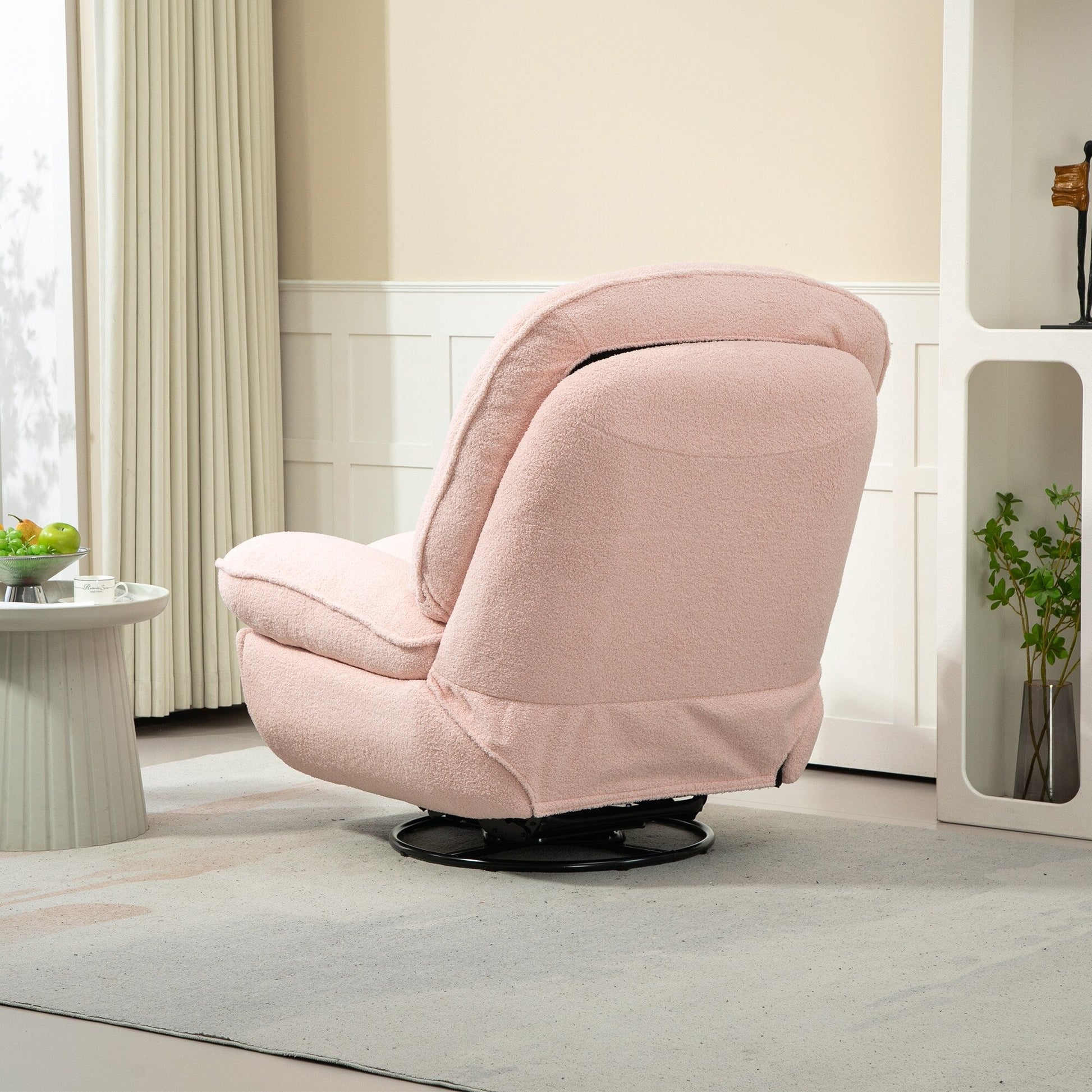 Lot de 2 chaises de salon inclinables pivotantes à 360 degrés et réglables.