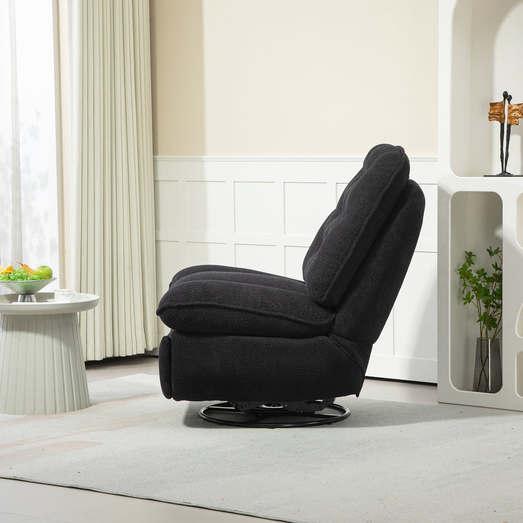 Lot de 2 chaises de salon inclinables pivotantes à 360 degrés et réglables.