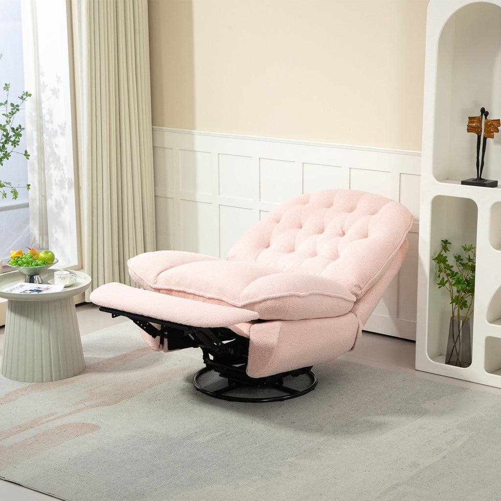 Lot de 2 chaises de salon inclinables pivotantes à 360 degrés et réglables.