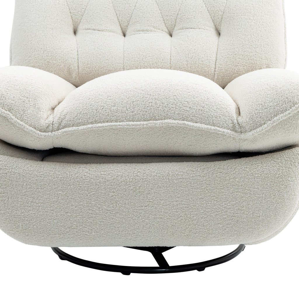Lot de 2 chaises de salon inclinables pivotantes à 360 degrés et réglables.