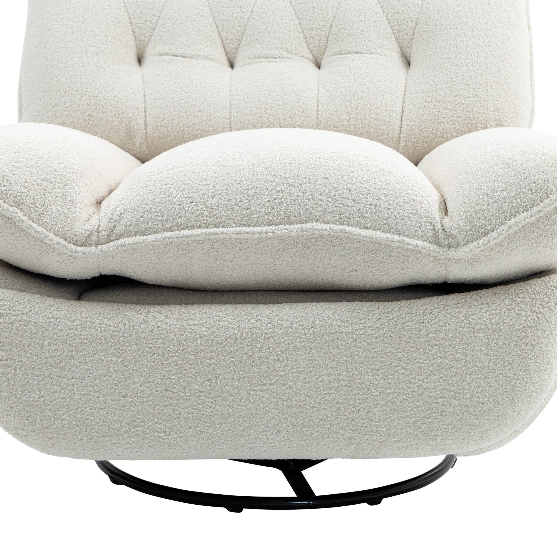 Lot de 2 chaises de salon inclinables pivotantes à 360 degrés et réglables.