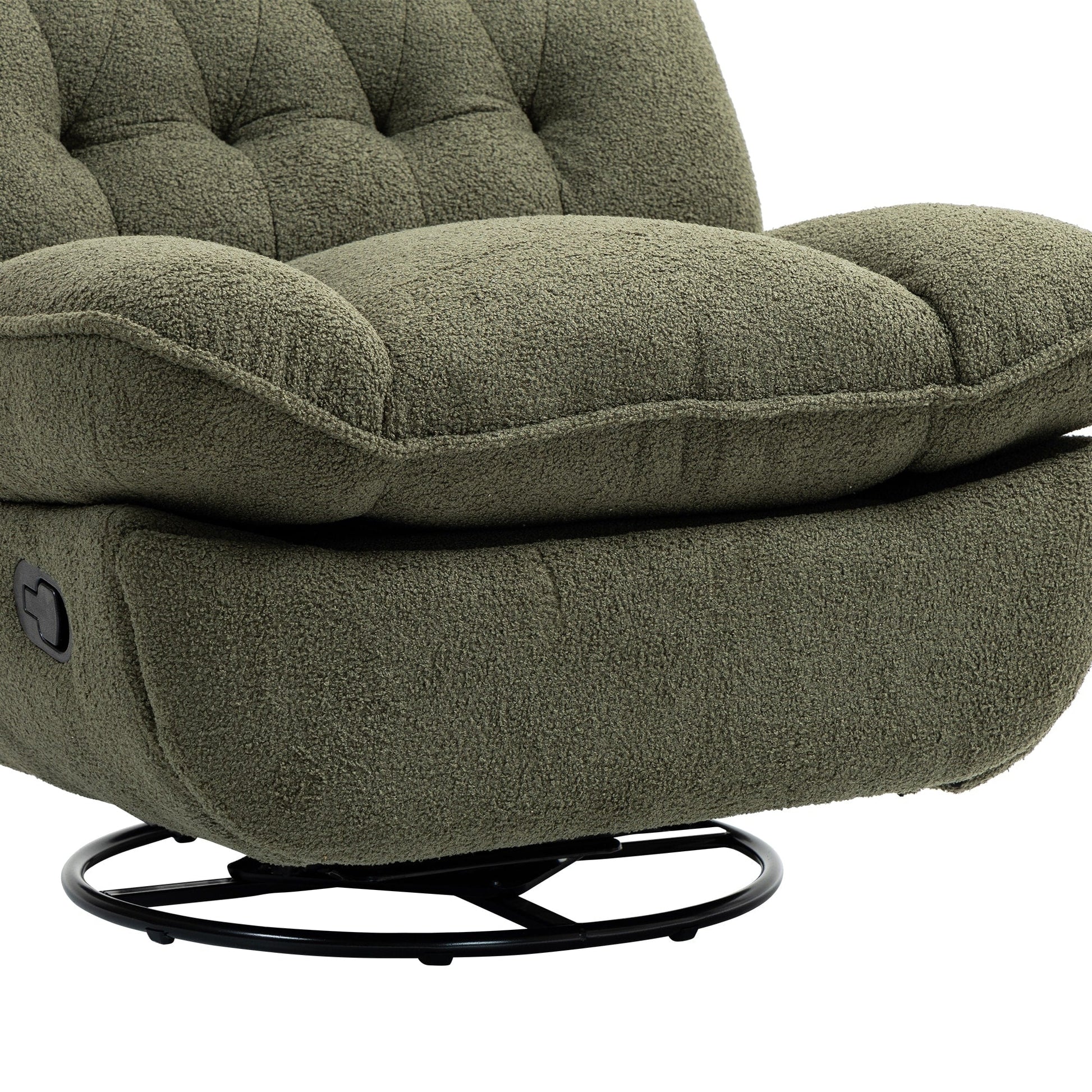 Lot de 2 chaises de salon inclinables pivotantes à 360 degrés et réglables.