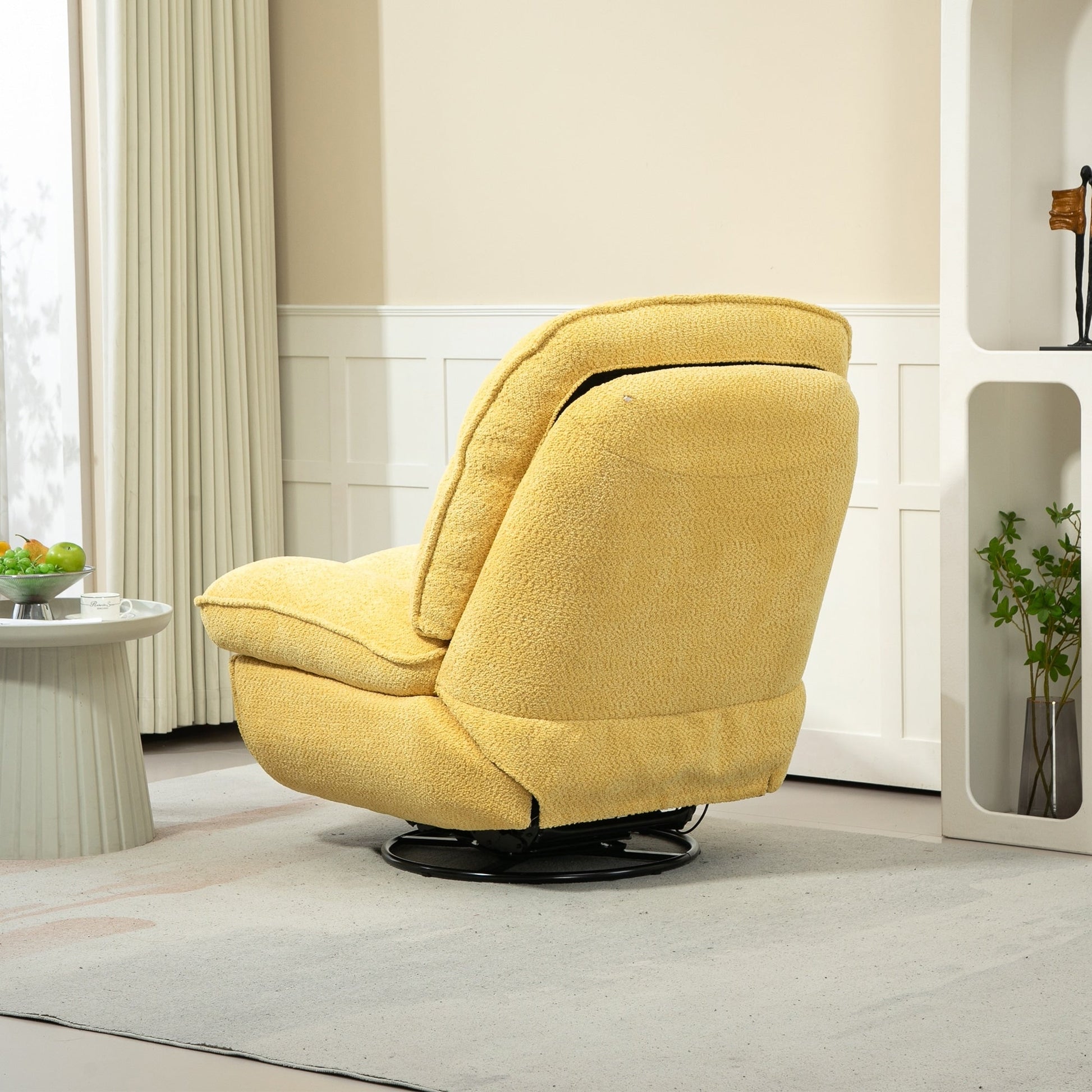 Lot de 2 chaises de salon inclinables pivotantes à 360 degrés et réglables.