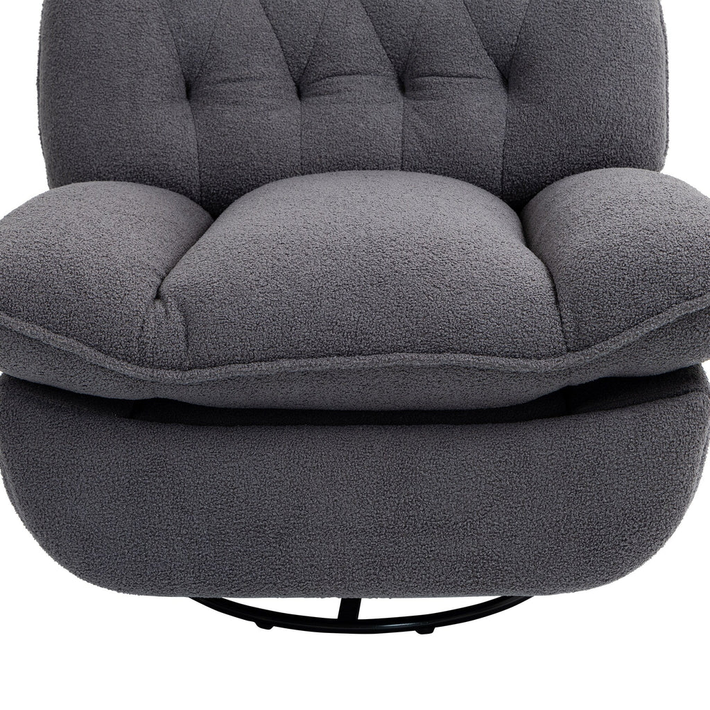 Lot de 2 chaises de salon inclinables pivotantes à 360 degrés et réglables.