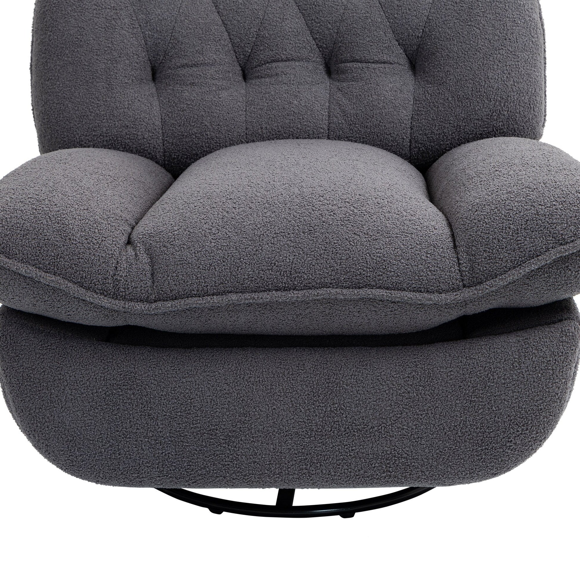 Lot de 2 chaises de salon inclinables pivotantes à 360 degrés et réglables.