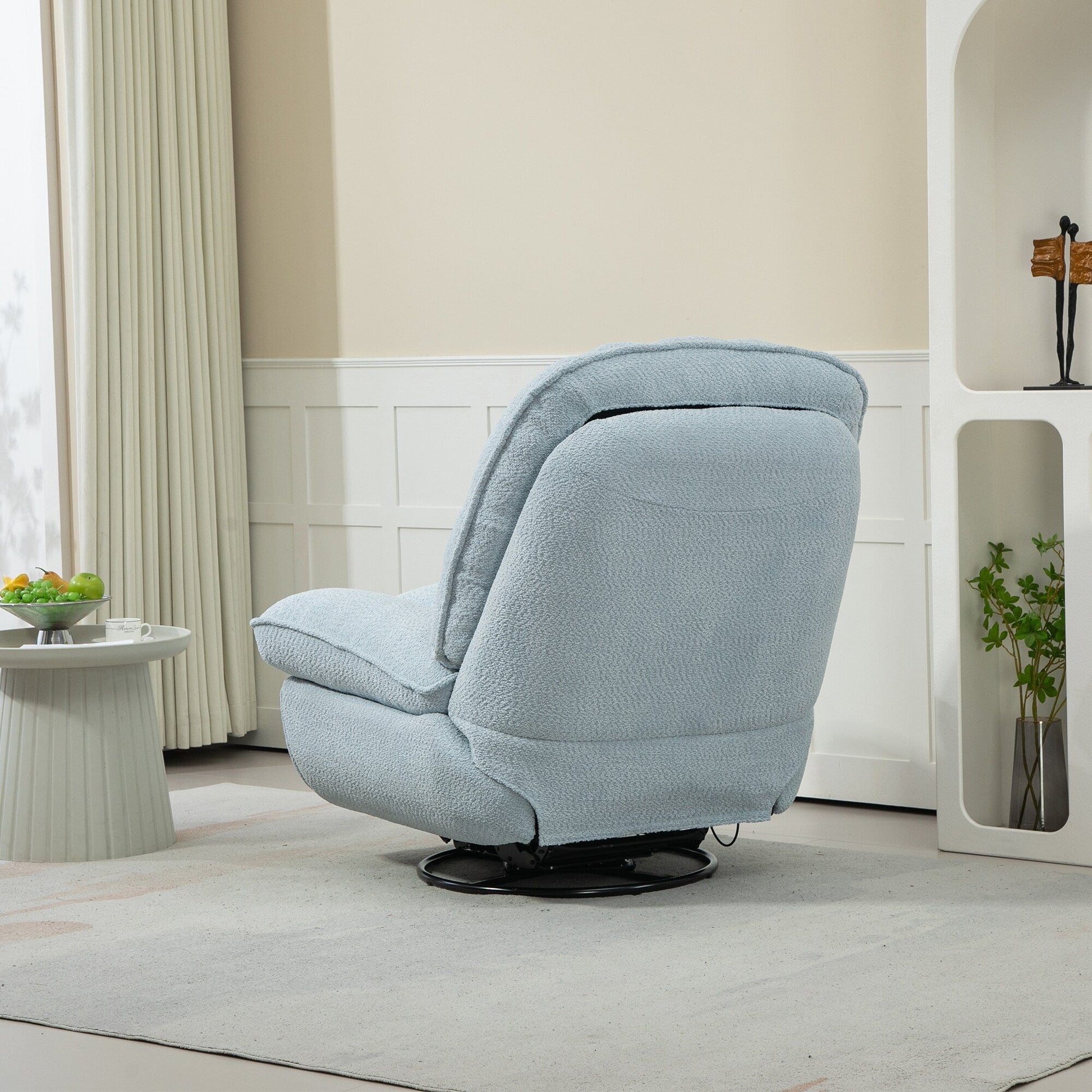 Lot de 2 chaises de salon inclinables pivotantes à 360 degrés et réglables.