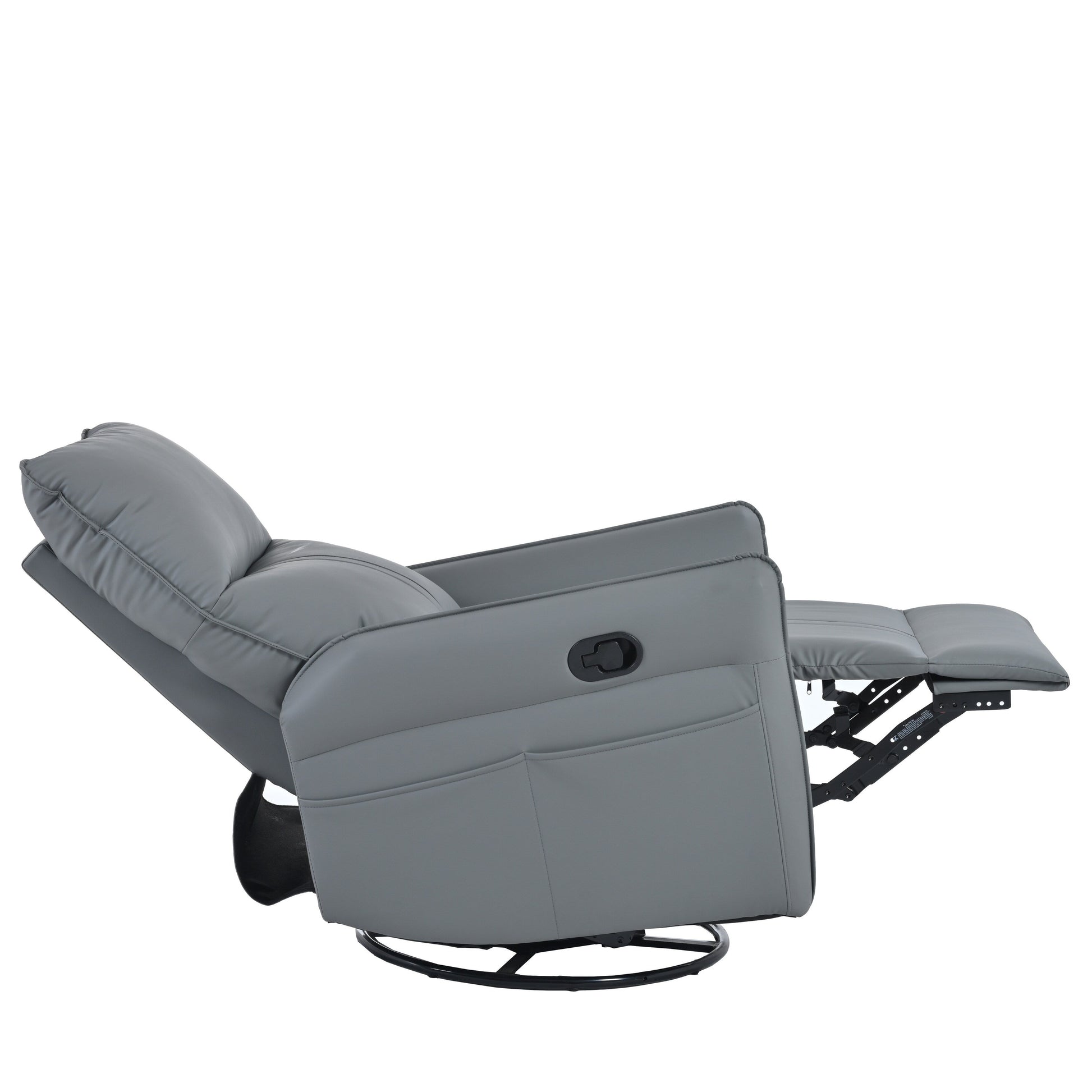 Fauteuil inclinable manuel pivotant à 360° pour salon et chambre à coucher