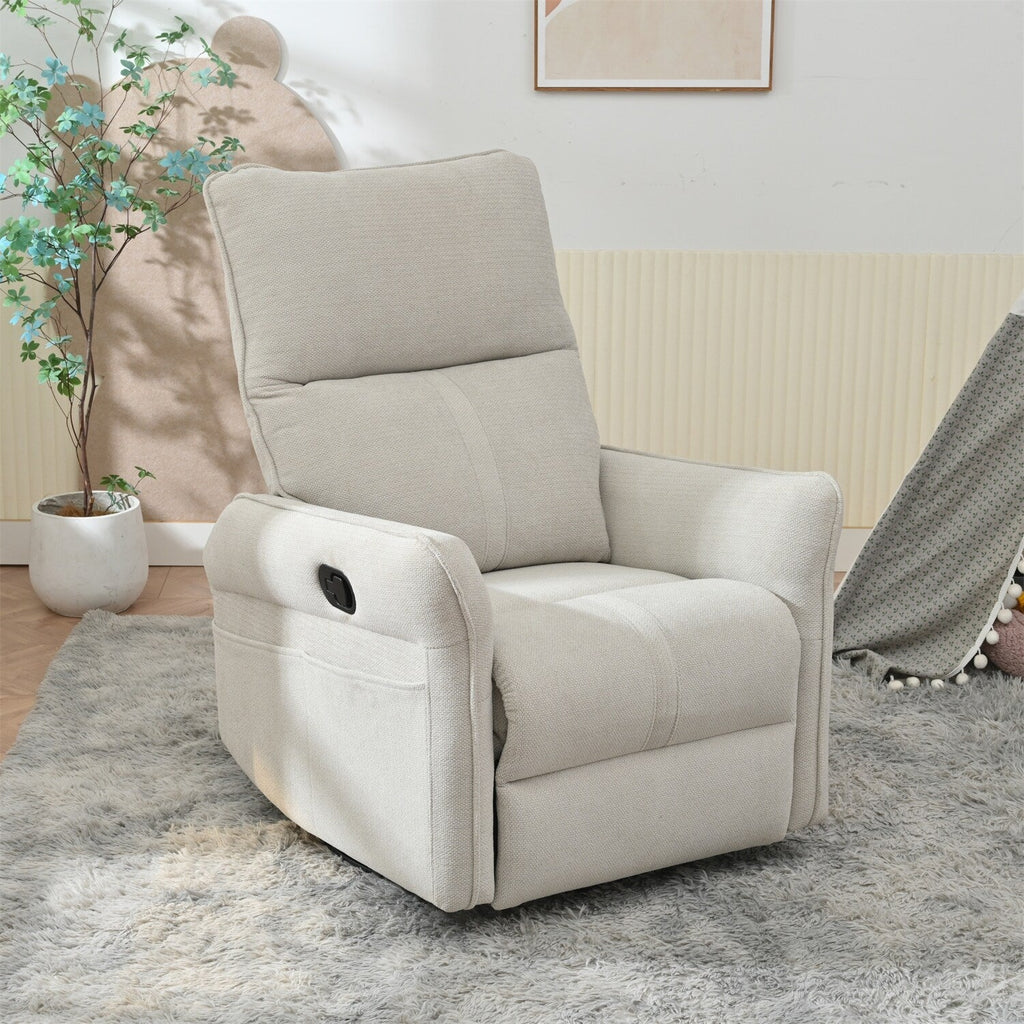 360° Swivel Rocker Recliner Chair, Swivel Nursery Rocking Chair,Glider Chair, Modern Rocking Swivel Recliner Chair