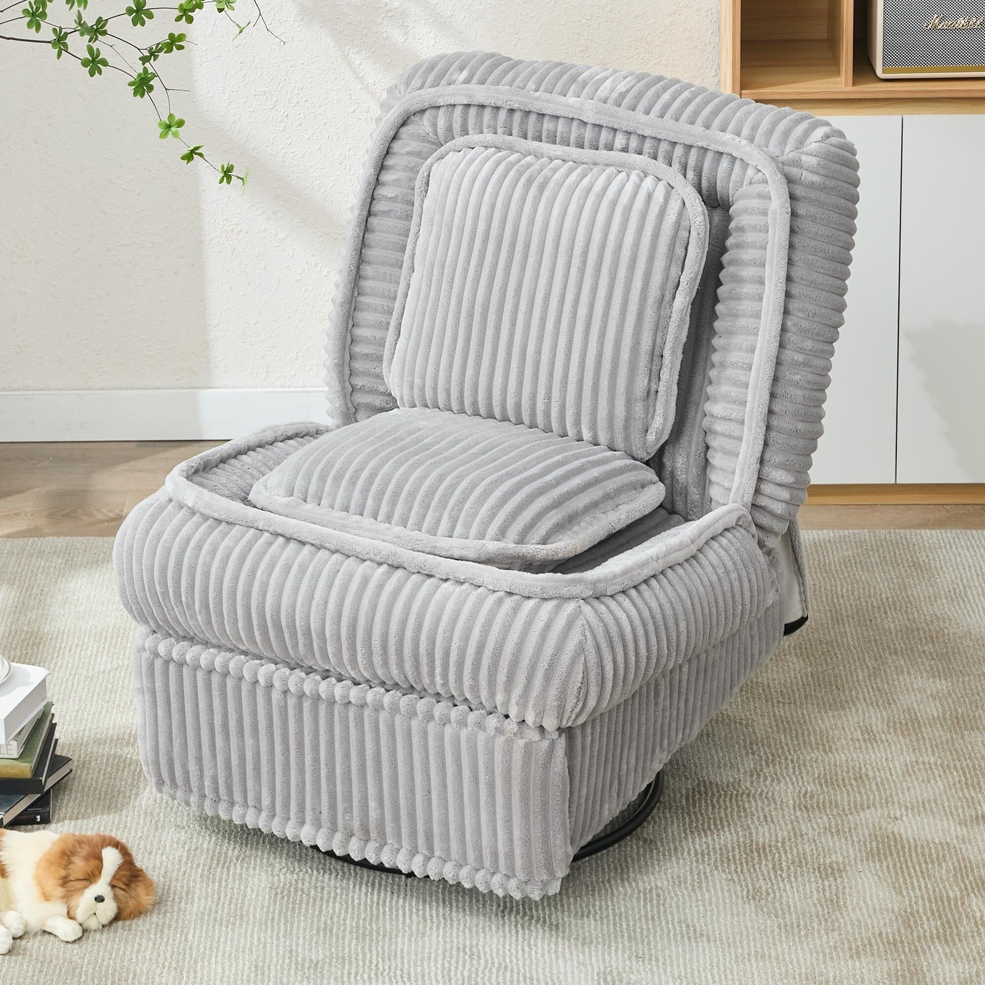 Sofa basculant pivotant à 360°, canapé inclinable, fauteuil basculant manuel sans accoudoirs, pour salon ou bureau.