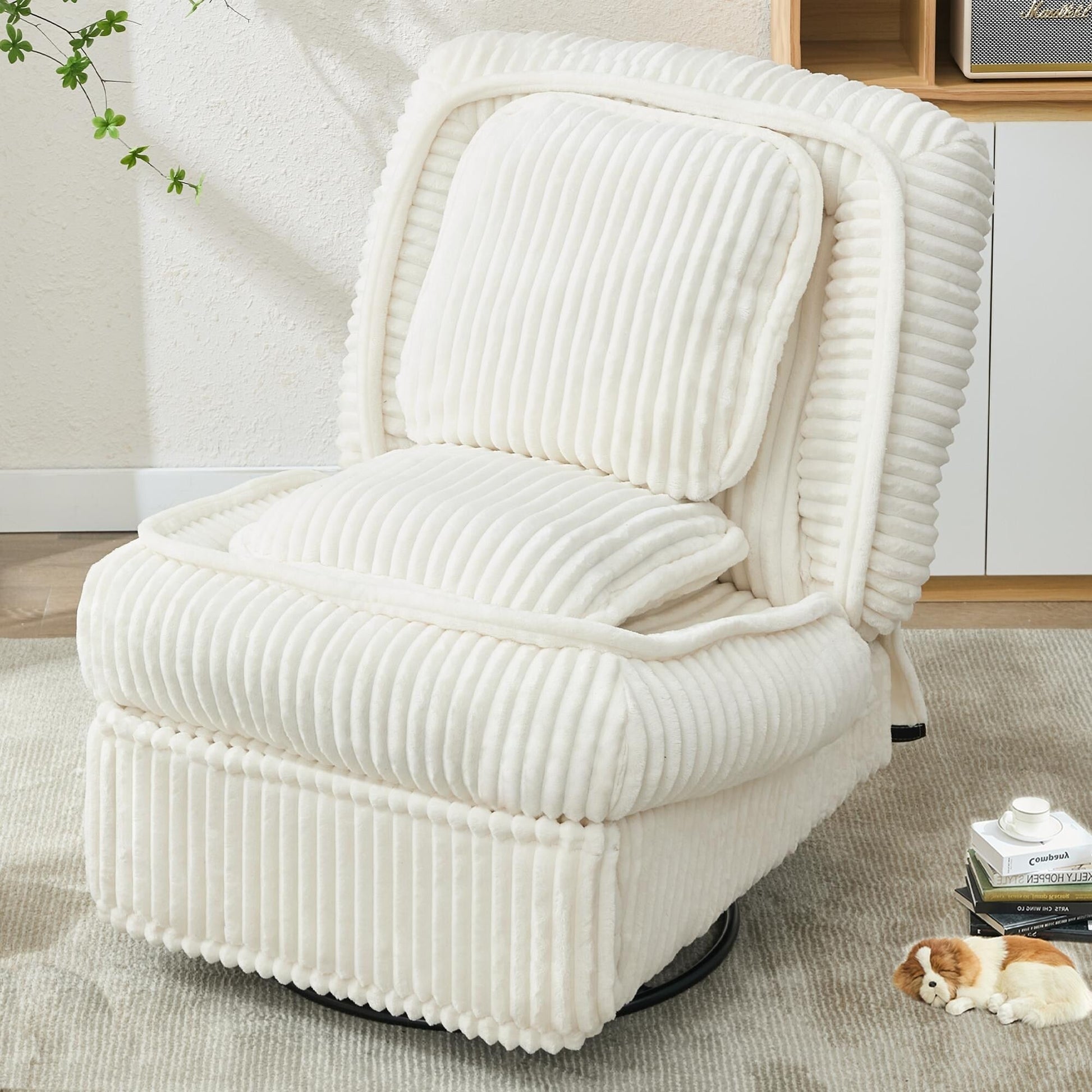 Sofa basculant pivotant à 360°, canapé inclinable, fauteuil basculant manuel sans accoudoirs, pour salon ou bureau.