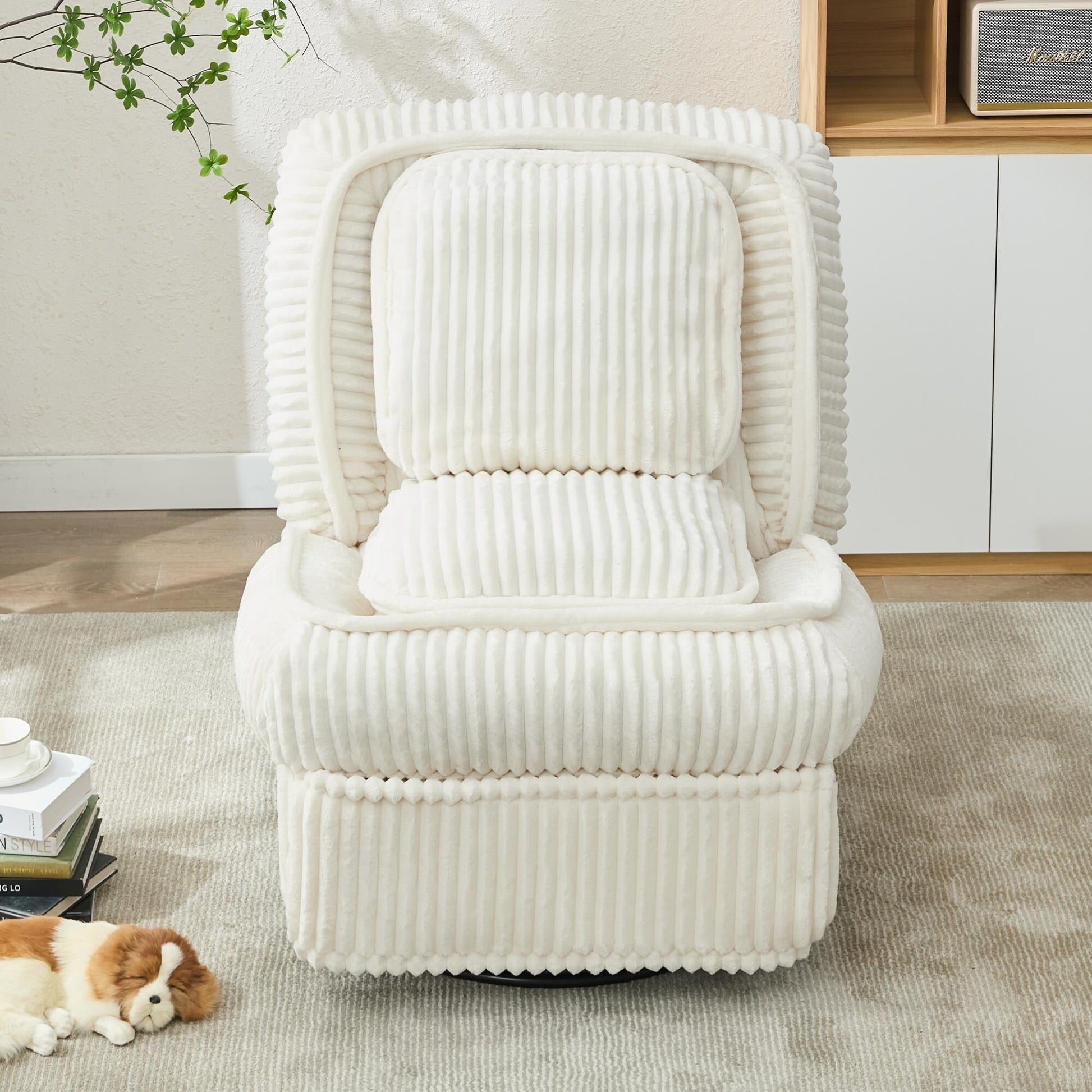 Sofa basculant pivotant à 360°, canapé inclinable, fauteuil basculant manuel sans accoudoirs, pour salon ou bureau.