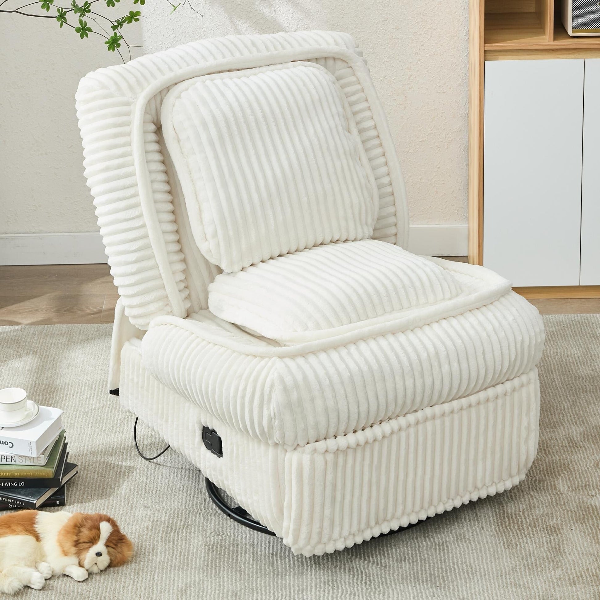 Sofa basculant pivotant à 360°, canapé inclinable, fauteuil basculant manuel sans accoudoirs, pour salon ou bureau.