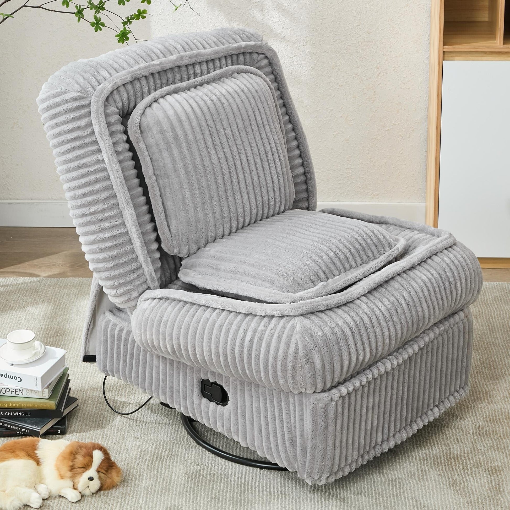 Sofa basculant pivotant à 360°, canapé inclinable, fauteuil basculant manuel sans accoudoirs, pour salon ou bureau.
