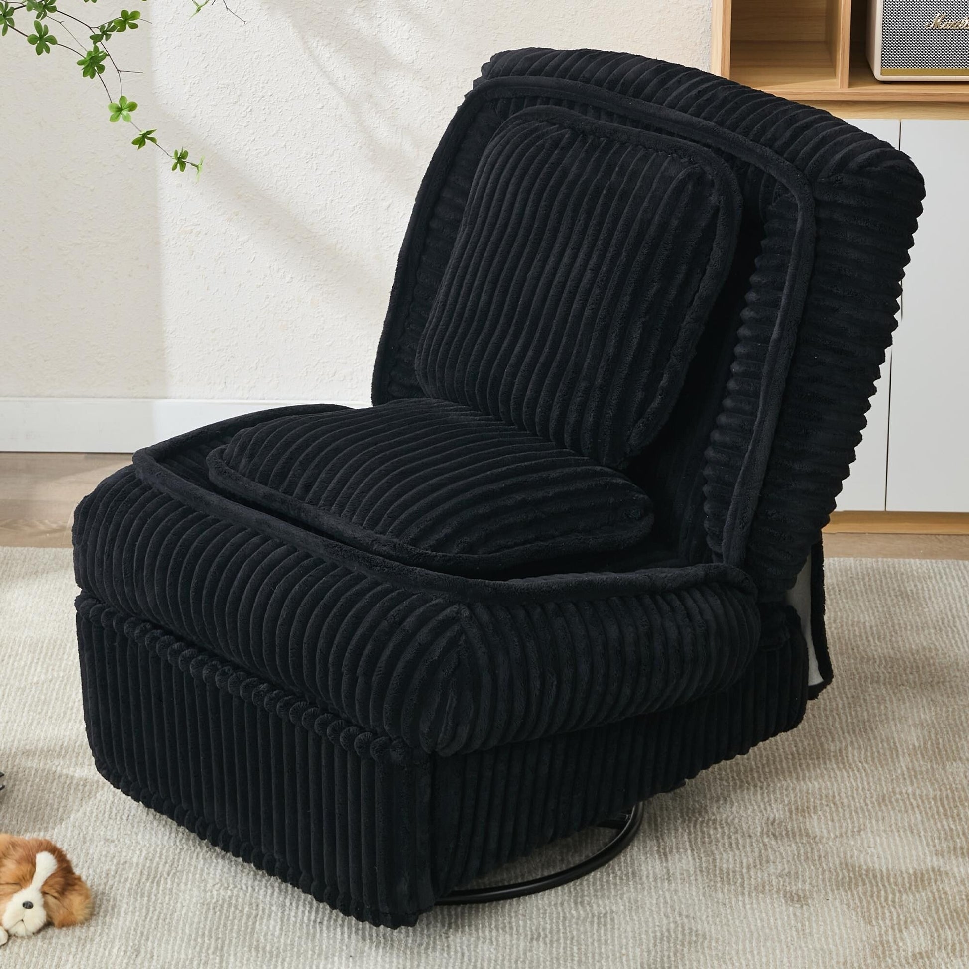 Sofa basculant pivotant à 360°, canapé inclinable, fauteuil basculant manuel sans accoudoirs, pour salon ou bureau.