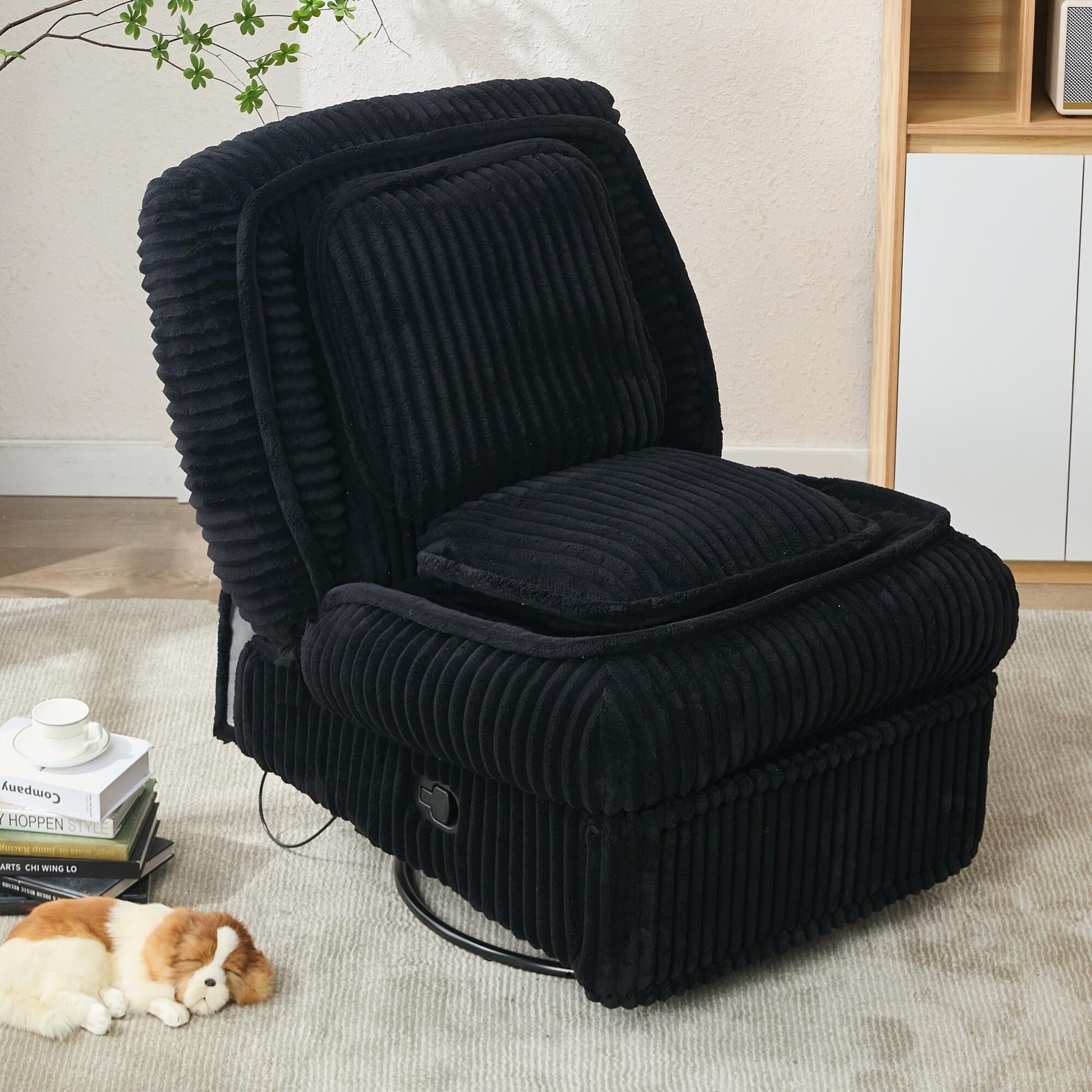 Sofa basculant pivotant à 360°, canapé inclinable, fauteuil basculant manuel sans accoudoirs, pour salon ou bureau.