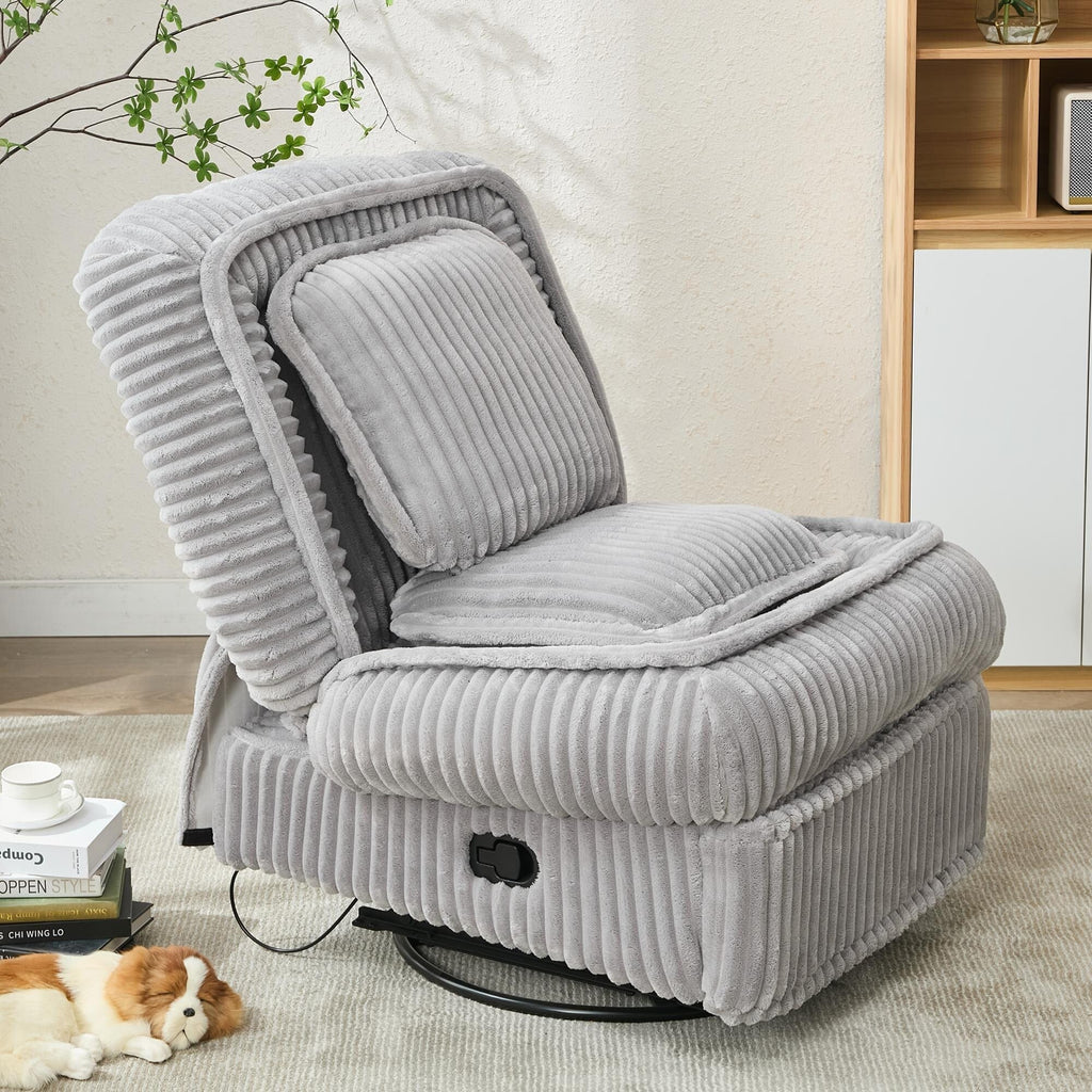 Sofa basculant pivotant à 360°, canapé inclinable, fauteuil basculant manuel sans accoudoirs, pour salon ou bureau.