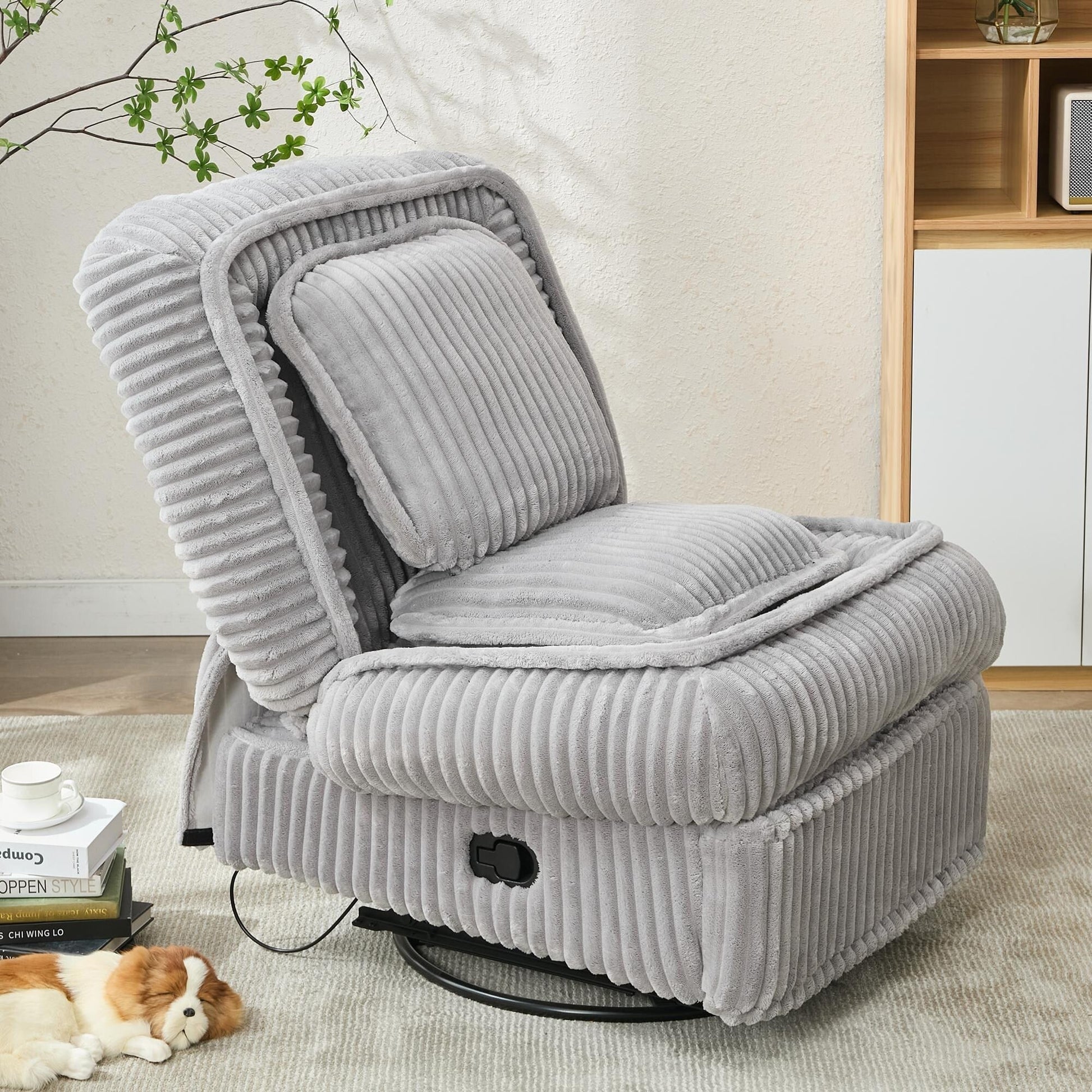 Sofa basculant pivotant à 360°, canapé inclinable, fauteuil basculant manuel sans accoudoirs, pour salon ou bureau.