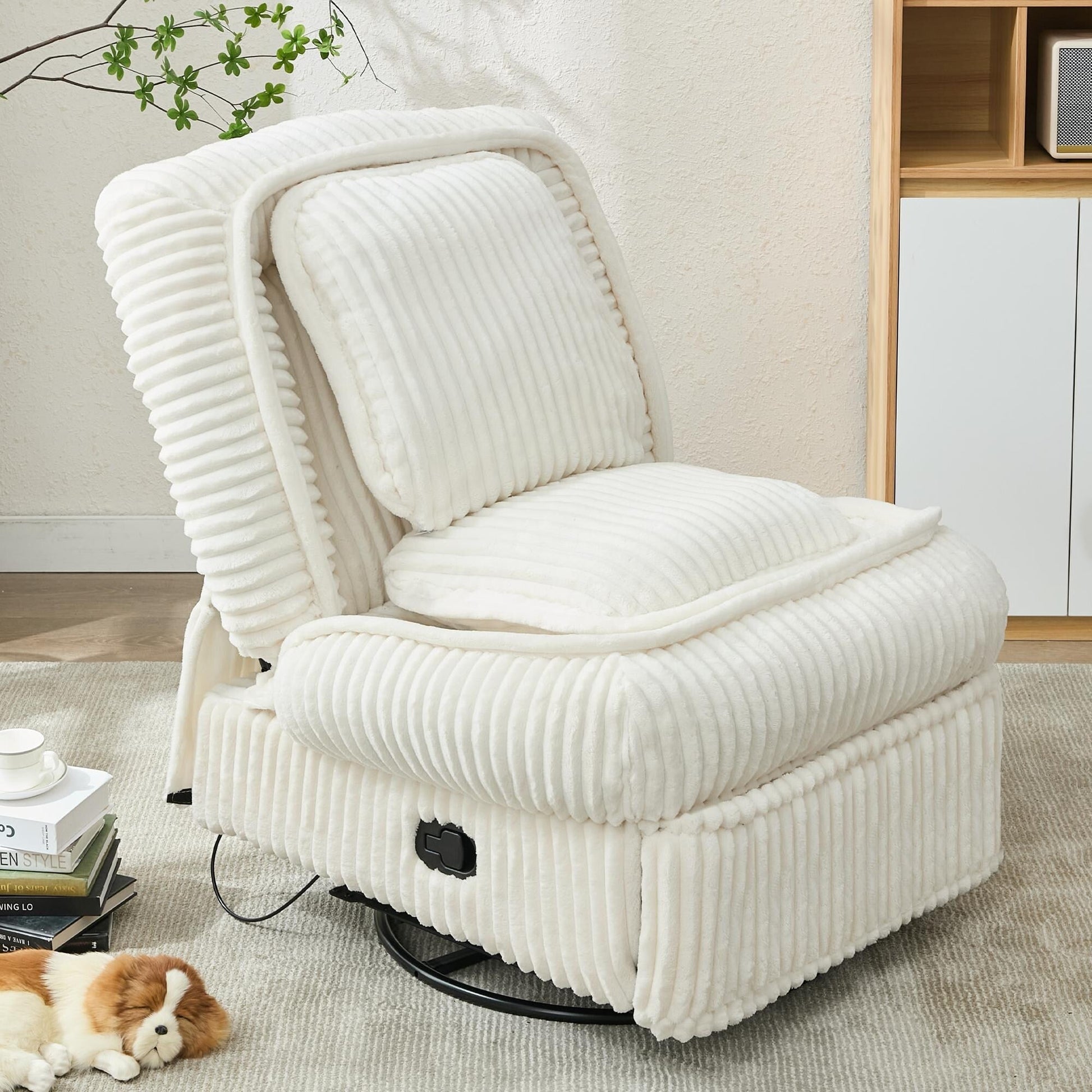 Sofa basculant pivotant à 360°, canapé inclinable, fauteuil basculant manuel sans accoudoirs, pour salon ou bureau.