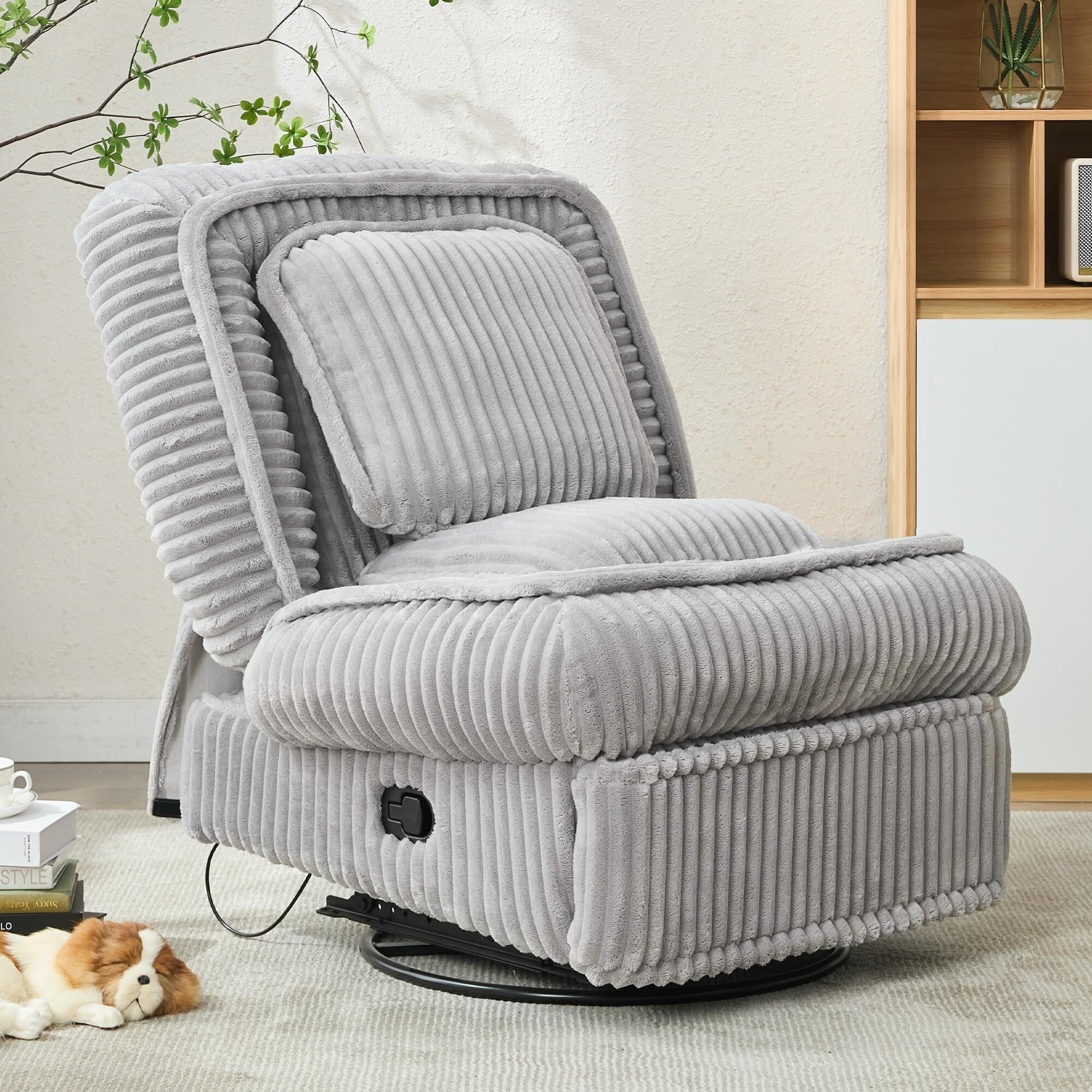 Sofa basculant pivotant à 360°, canapé inclinable, fauteuil basculant manuel sans accoudoirs, pour salon ou bureau.