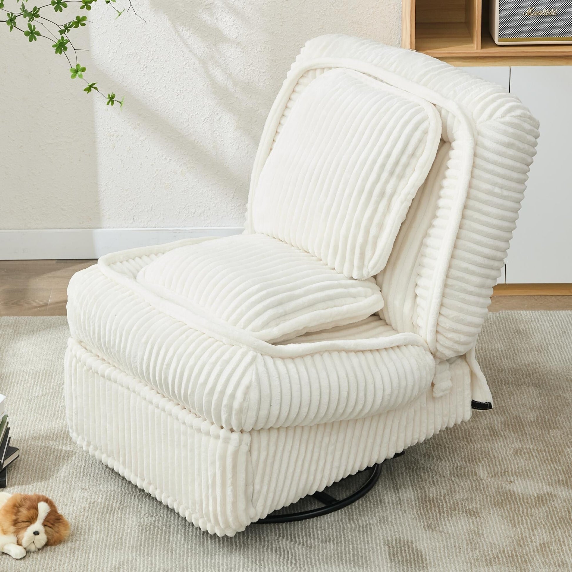 Sofa basculant pivotant à 360°, canapé inclinable, fauteuil basculant manuel sans accoudoirs, pour salon ou bureau.