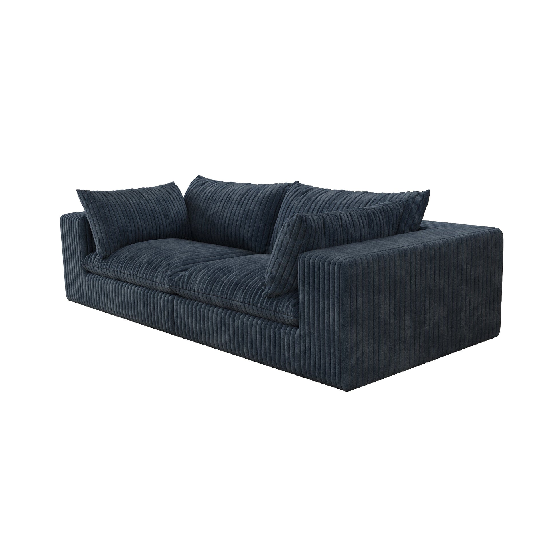 Canapé nuage 39.8, tissu velours côtelé, canapé profond, design double couche, coussin amovible, aucun assemblage nécessaire, combinaison DIY.