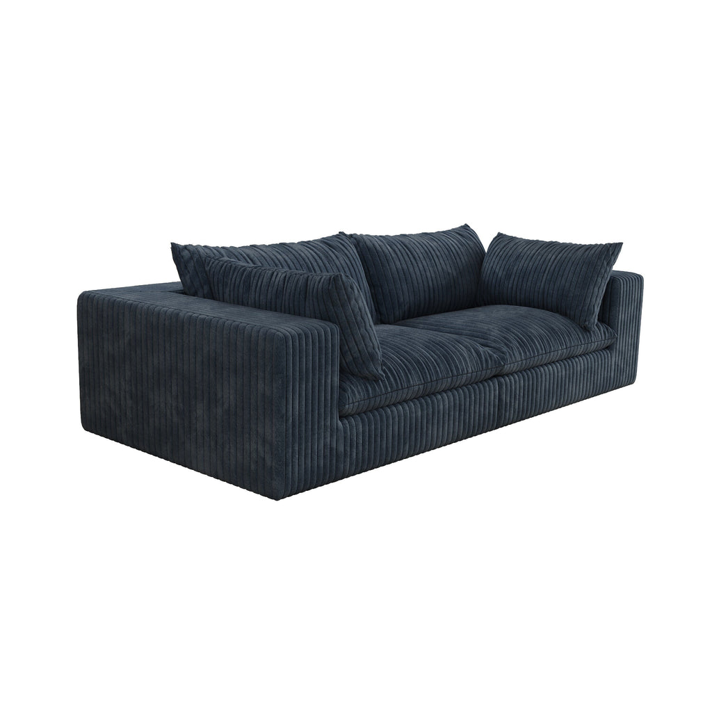 Canapé nuage 39.8, tissu velours côtelé, canapé profond, design double couche, coussin amovible, aucun assemblage nécessaire, combinaison DIY.