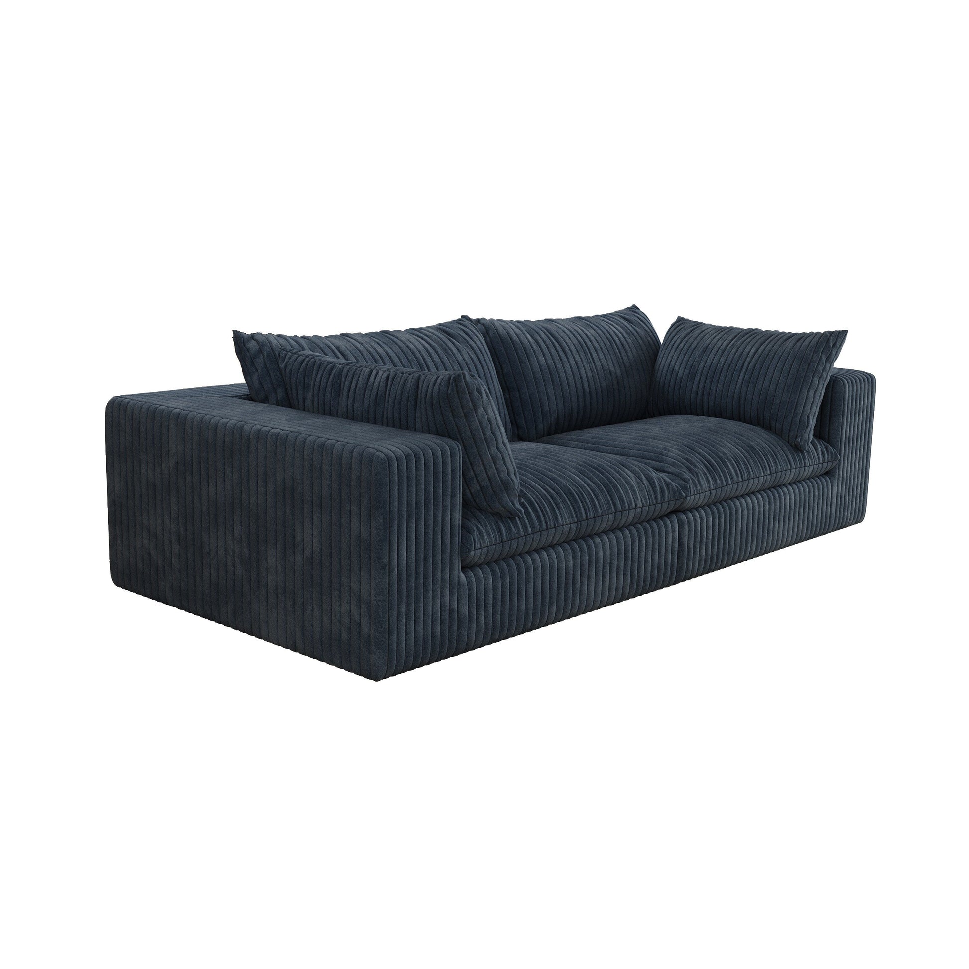 Canapé nuage 39.8, tissu velours côtelé, canapé profond, design double couche, coussin amovible, aucun assemblage nécessaire, combinaison DIY.