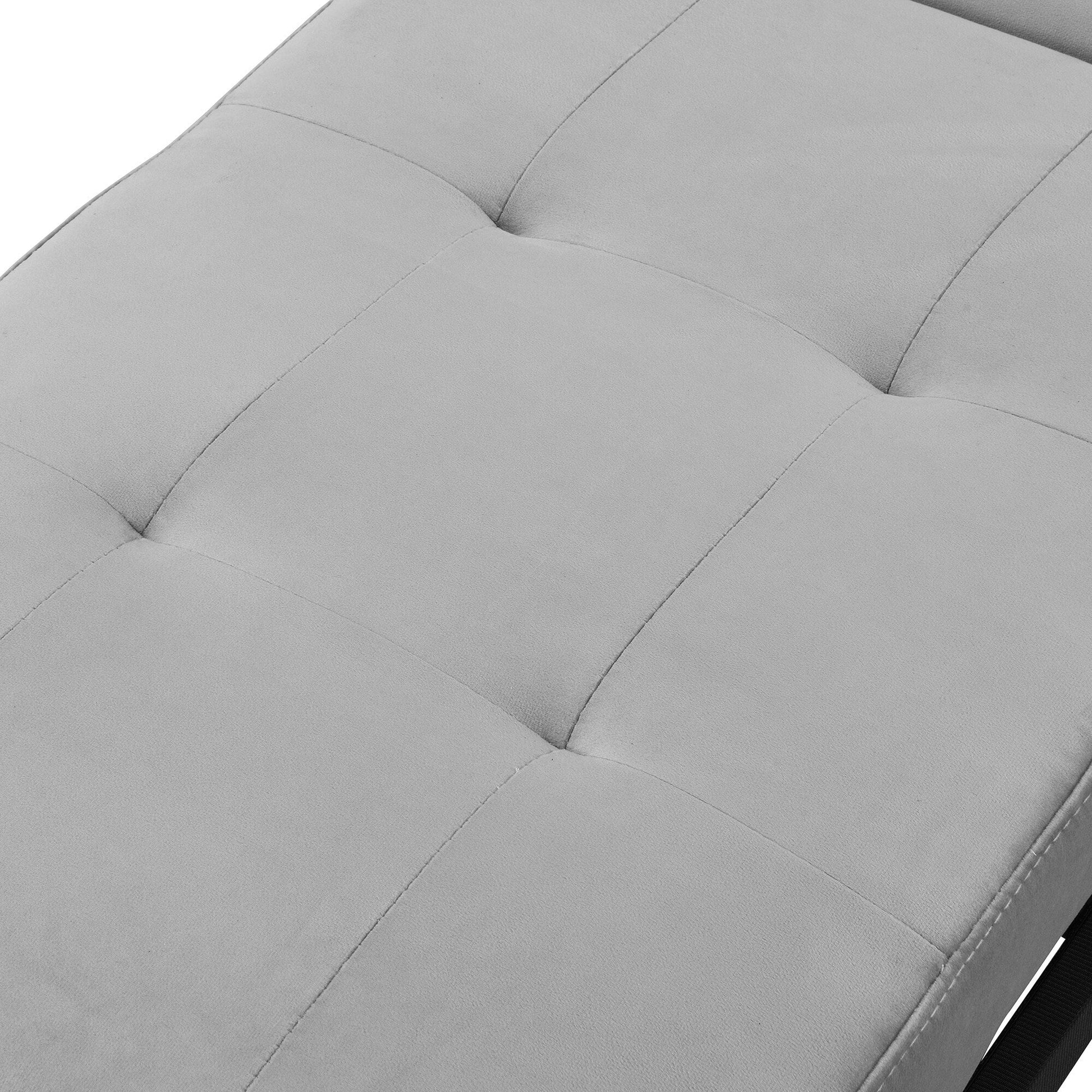 Canapé-lit escamotable à dossier et coussins réglables, 39,8 pouces, pour salon.