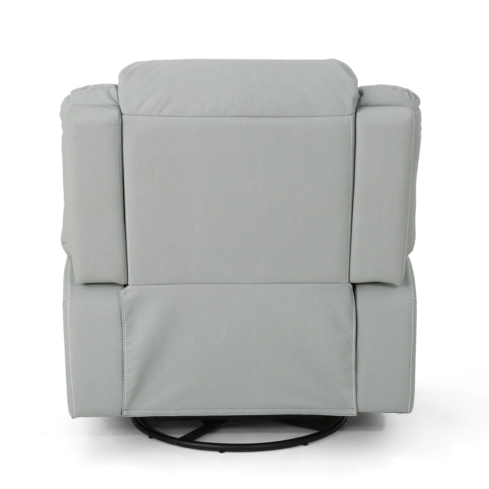 39 Wide Faux Leather Manual Swivel Standard Recliner