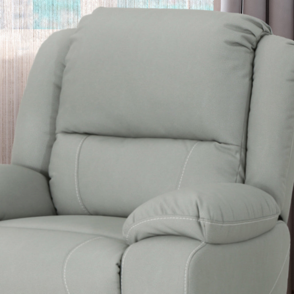 39 Wide Faux Leather Manual Swivel Standard Recliner
