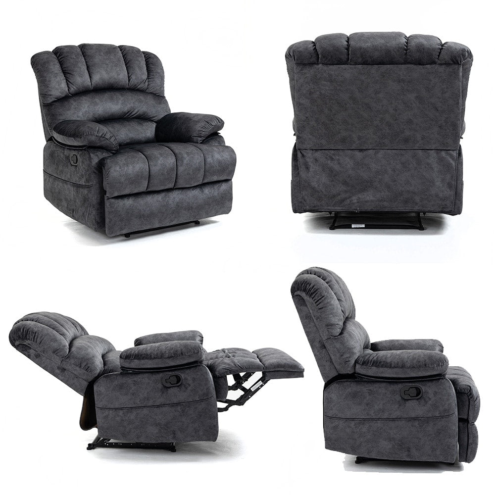 Fauteuil inclinable manuel surdimensionné 41W, canapé-lit inclinable extra large