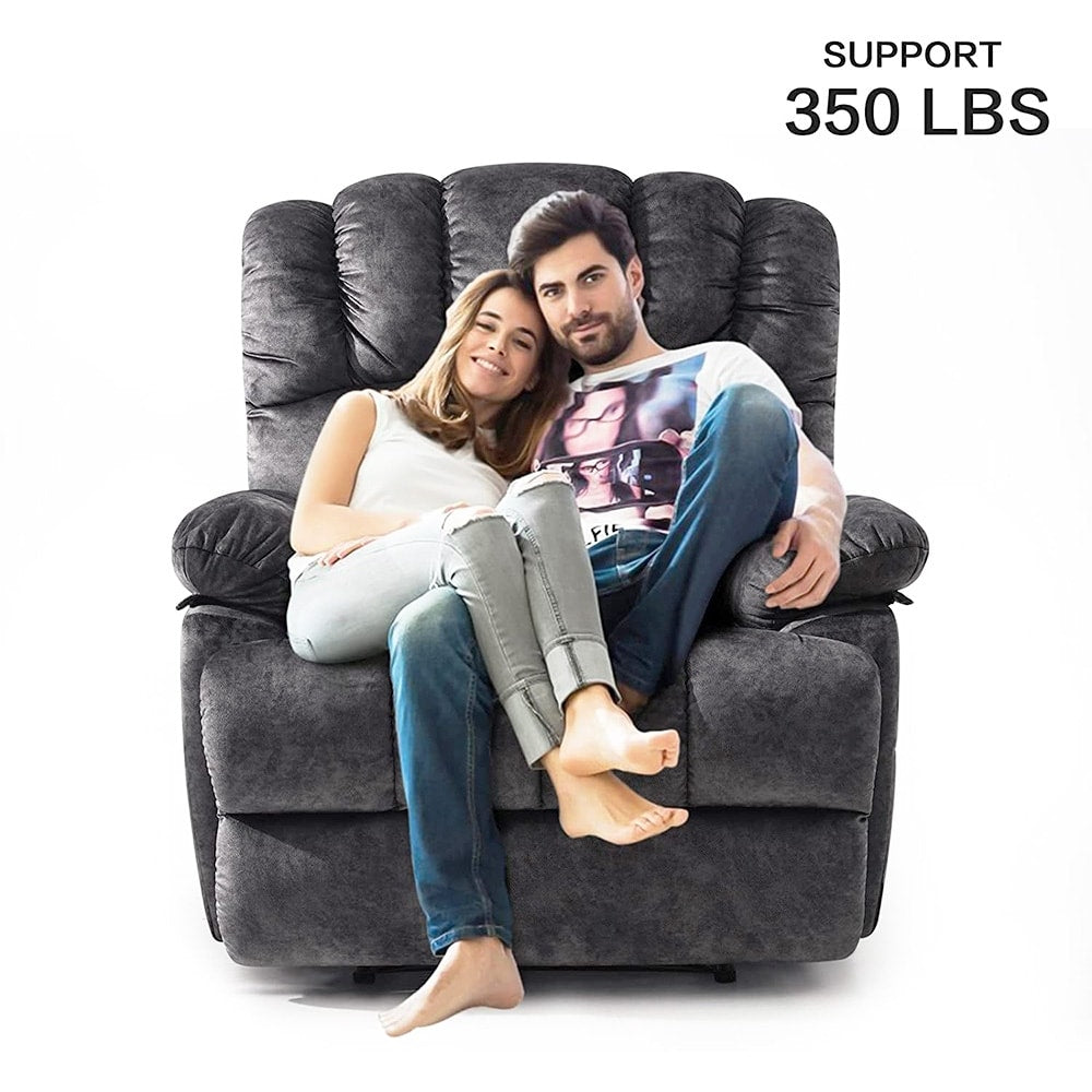 Fauteuil inclinable manuel surdimensionné 41W, canapé-lit inclinable extra large