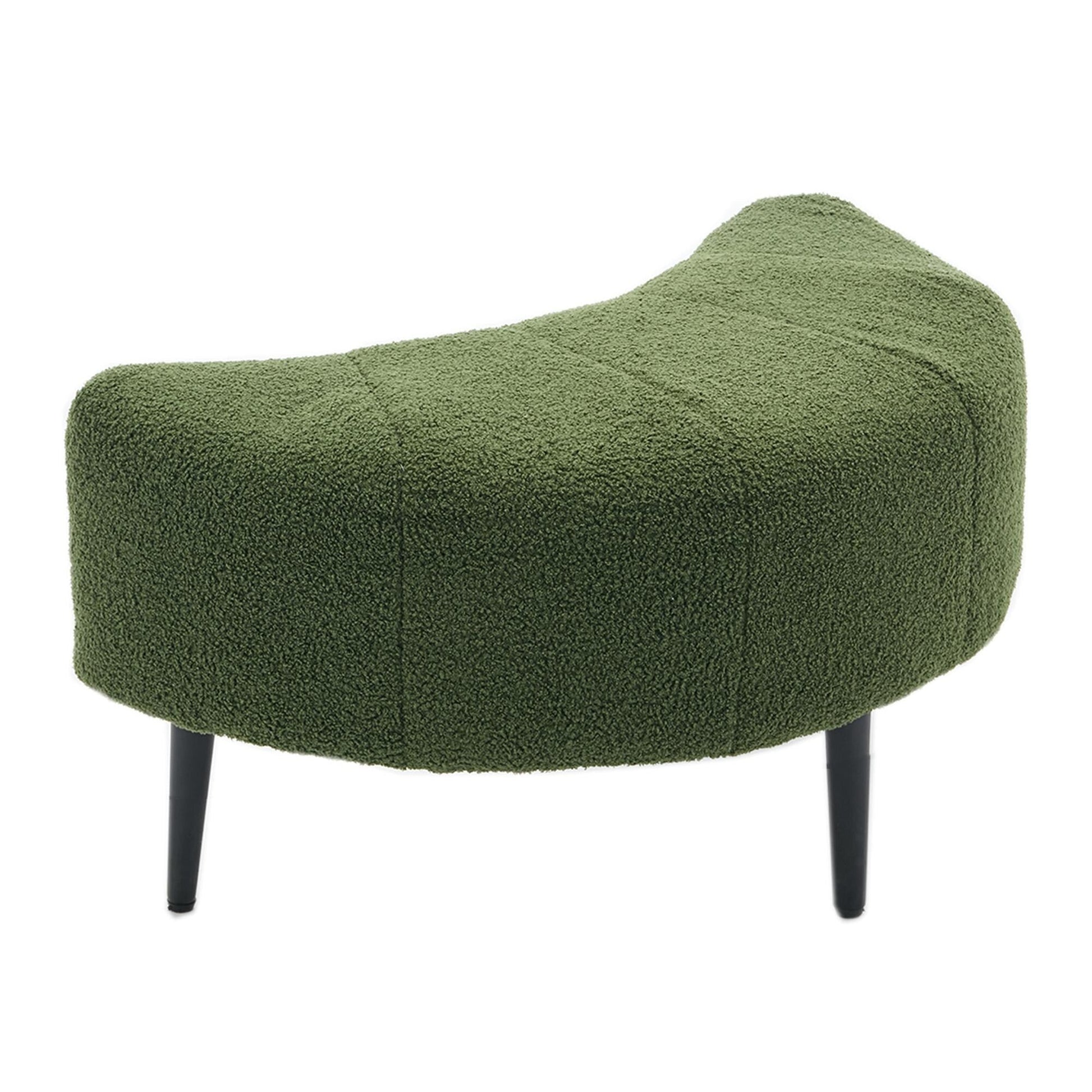 Fauteuil 42.5 avec repose-pieds mobile en forme de croissant