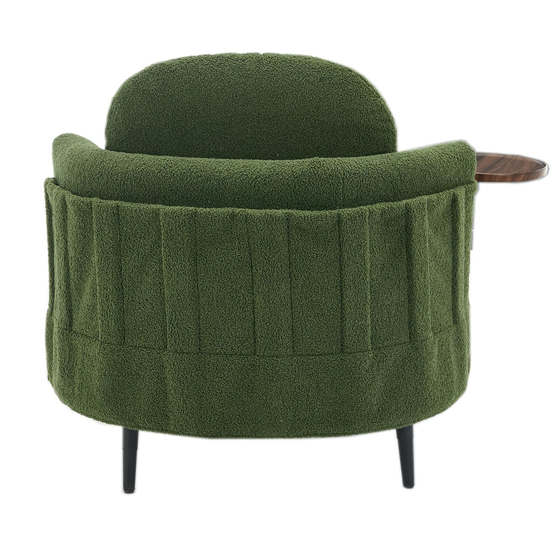 Fauteuil 42.5 avec repose-pieds mobile en forme de croissant