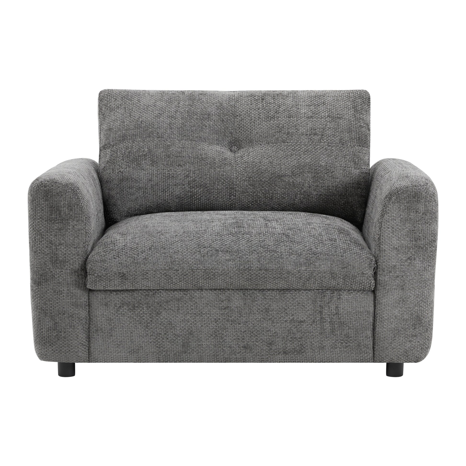 Canapé simple 42*33, fauteuil avec large assise, chargeur double port, design à lignes contrastées et capitonné, mousse haute densité.