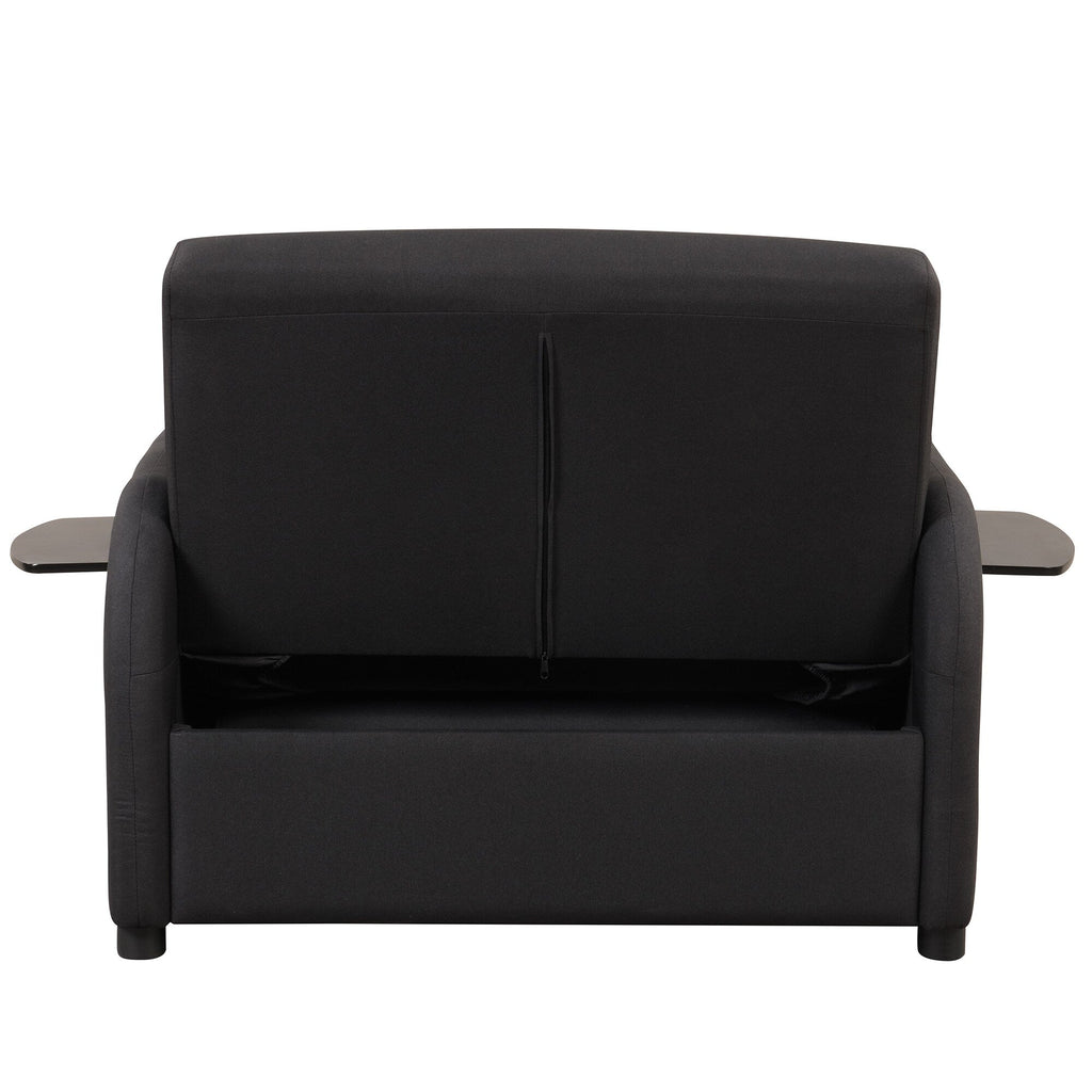 48.82-Seater Sleeper Sofa 3 in 1 with 2 Wing Table and USB Charge