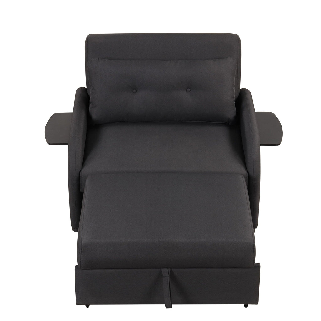 48.82-Seater Sleeper Sofa 3 in 1 with 2 Wing Table and USB Charge