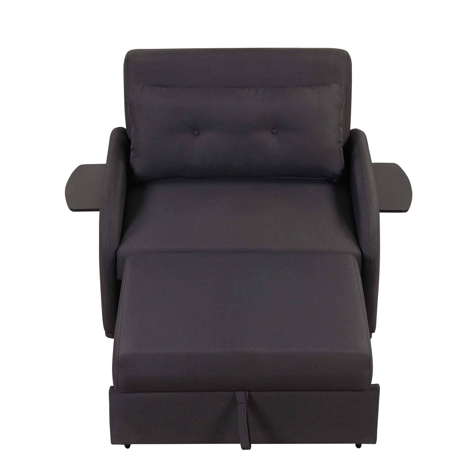 48.82-Seater Sleeper Sofa 3 in 1 with 2 Wing Table and USB Charge