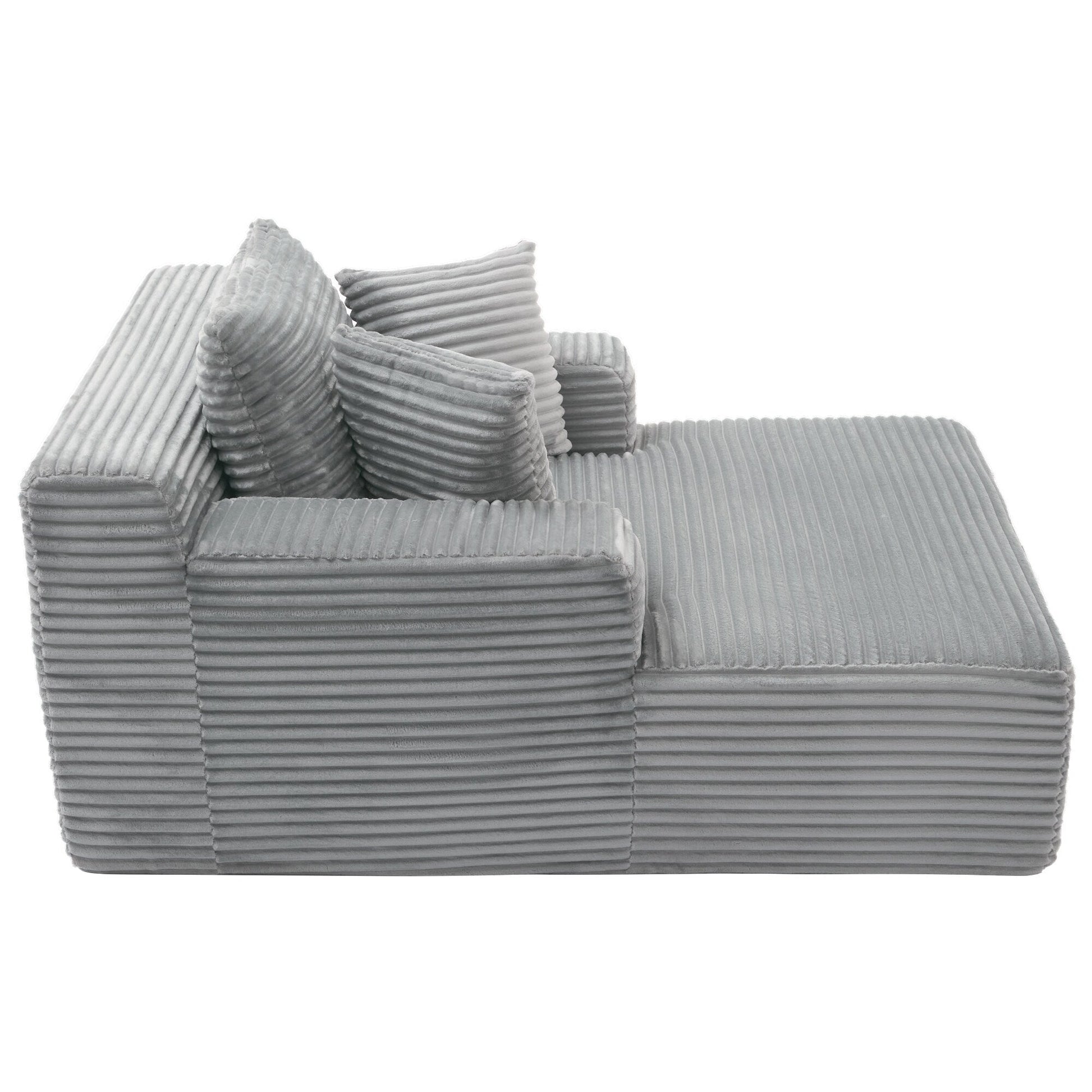 48.82-Seater Sleeper Sofa with Removable Pillows for Living Room and Bedroom